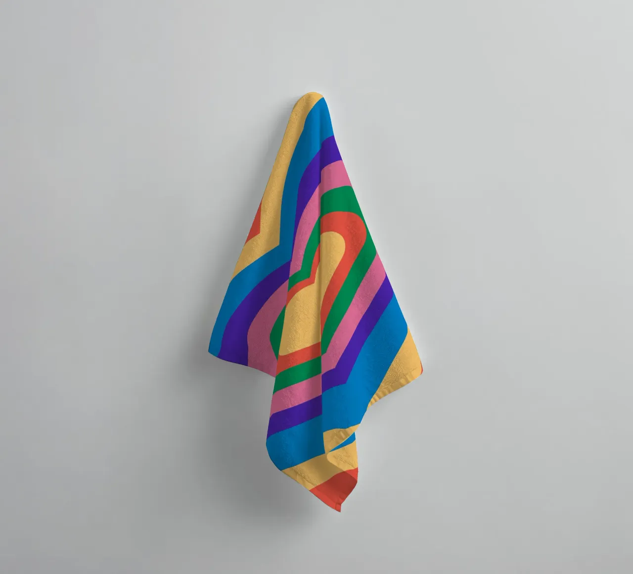 Love repeat with retro color towel by galihstudio