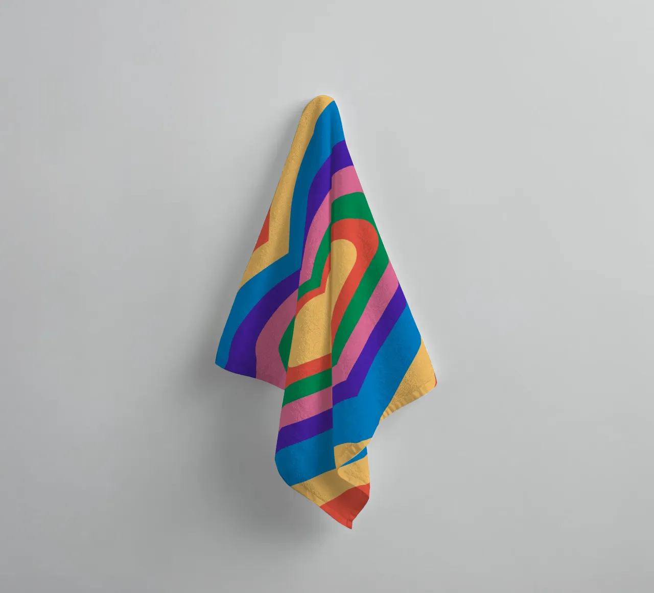 Love repeat with retro color towel by galihstudio