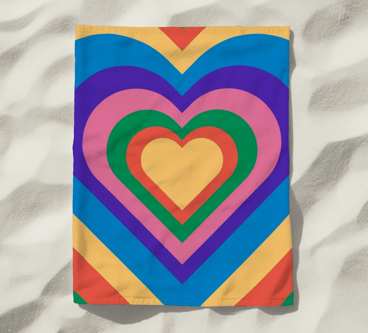 Love repeat with retro color telo mare da galihstudio