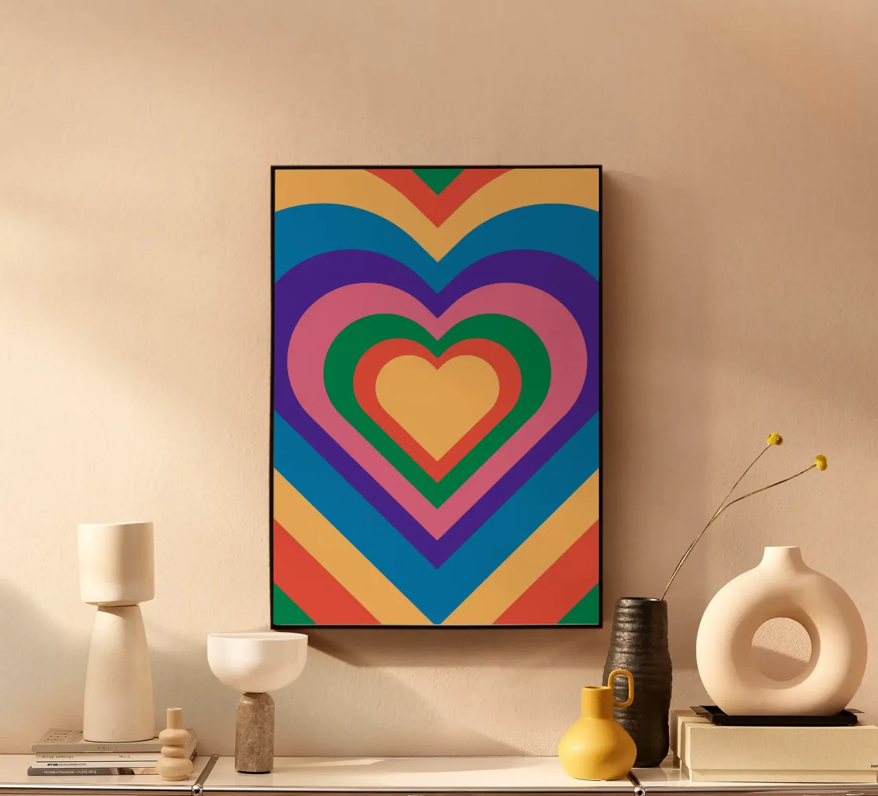 Love repeat with retro color plexiglass da galihstudio