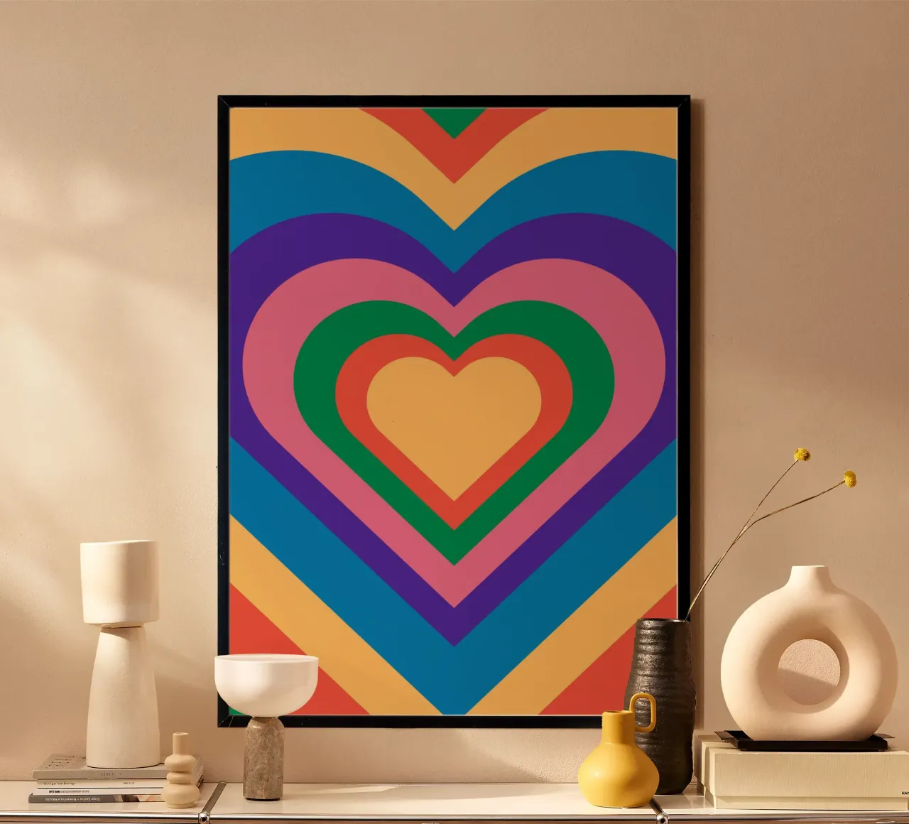 Love repeat with retro color carta hahnemühle da galihstudio