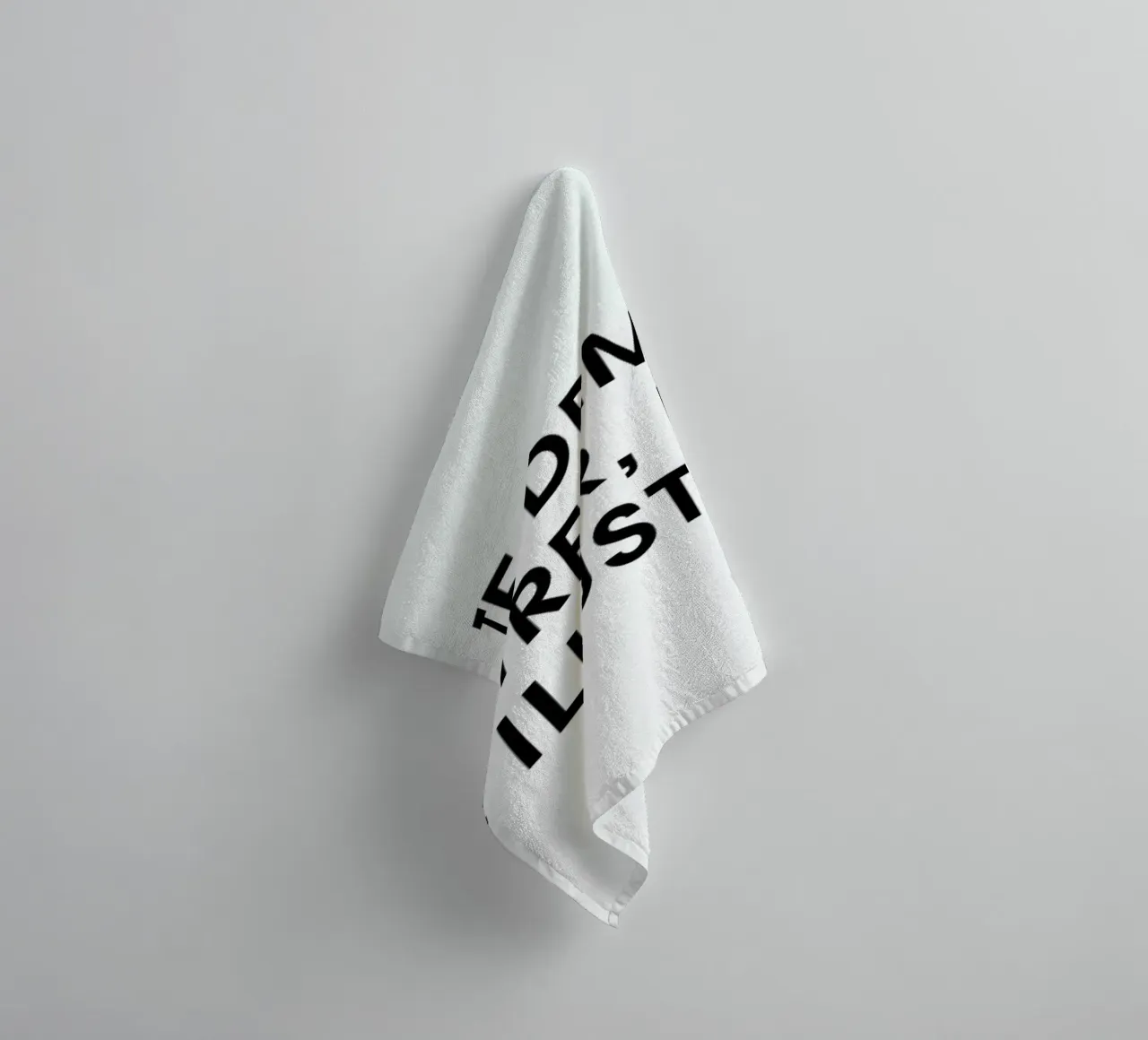 Si on te demande d'illustrer, il faut être illustratif - White towel by Intertitres