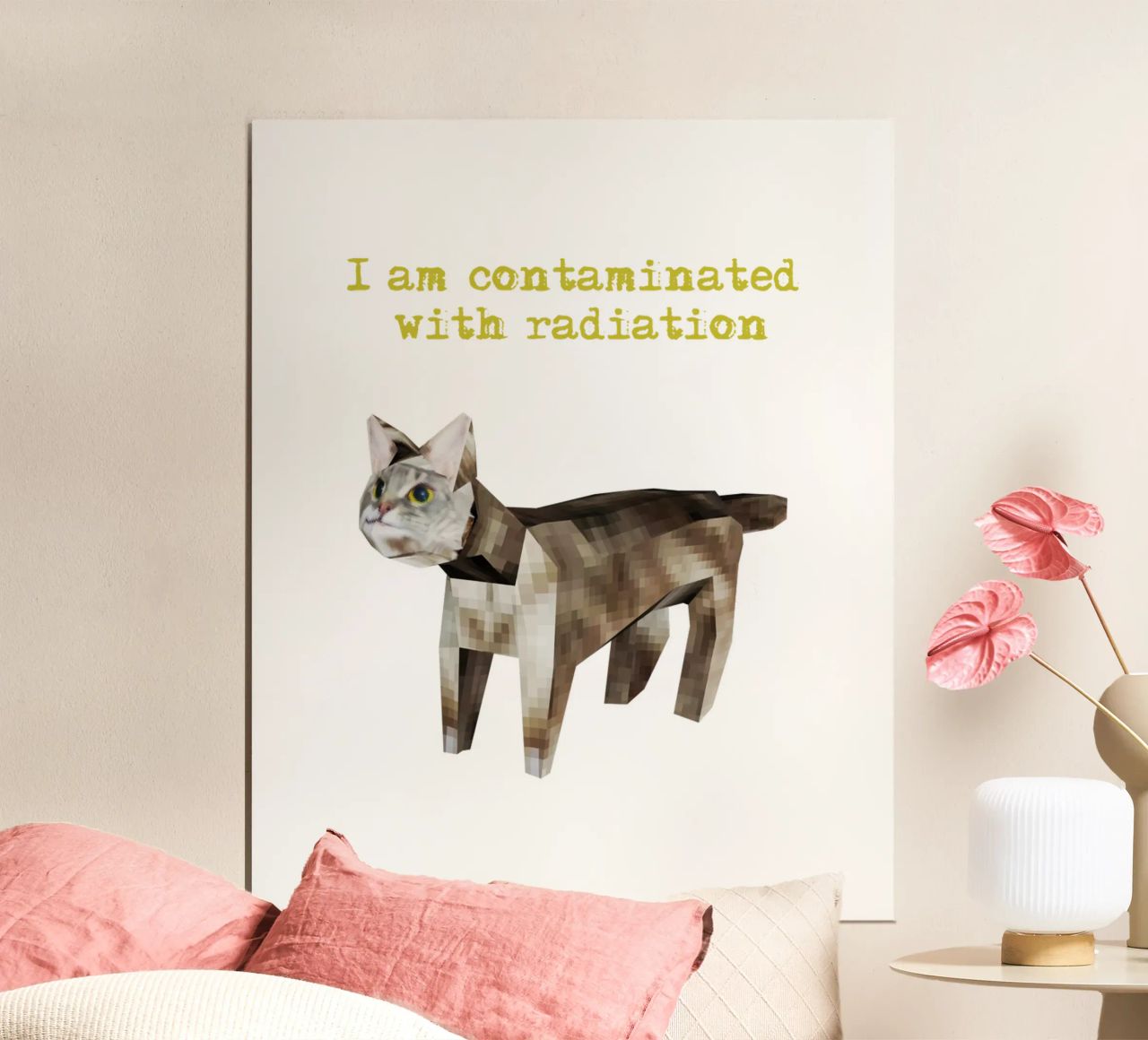 Ich bin mit Strahlung kontaminiert Funny Meme Art Design Poster von theganduls