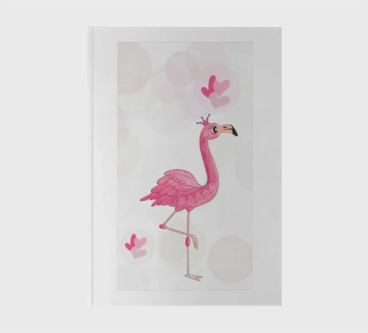 Flamingo notebook by Inge Hauser Illustration