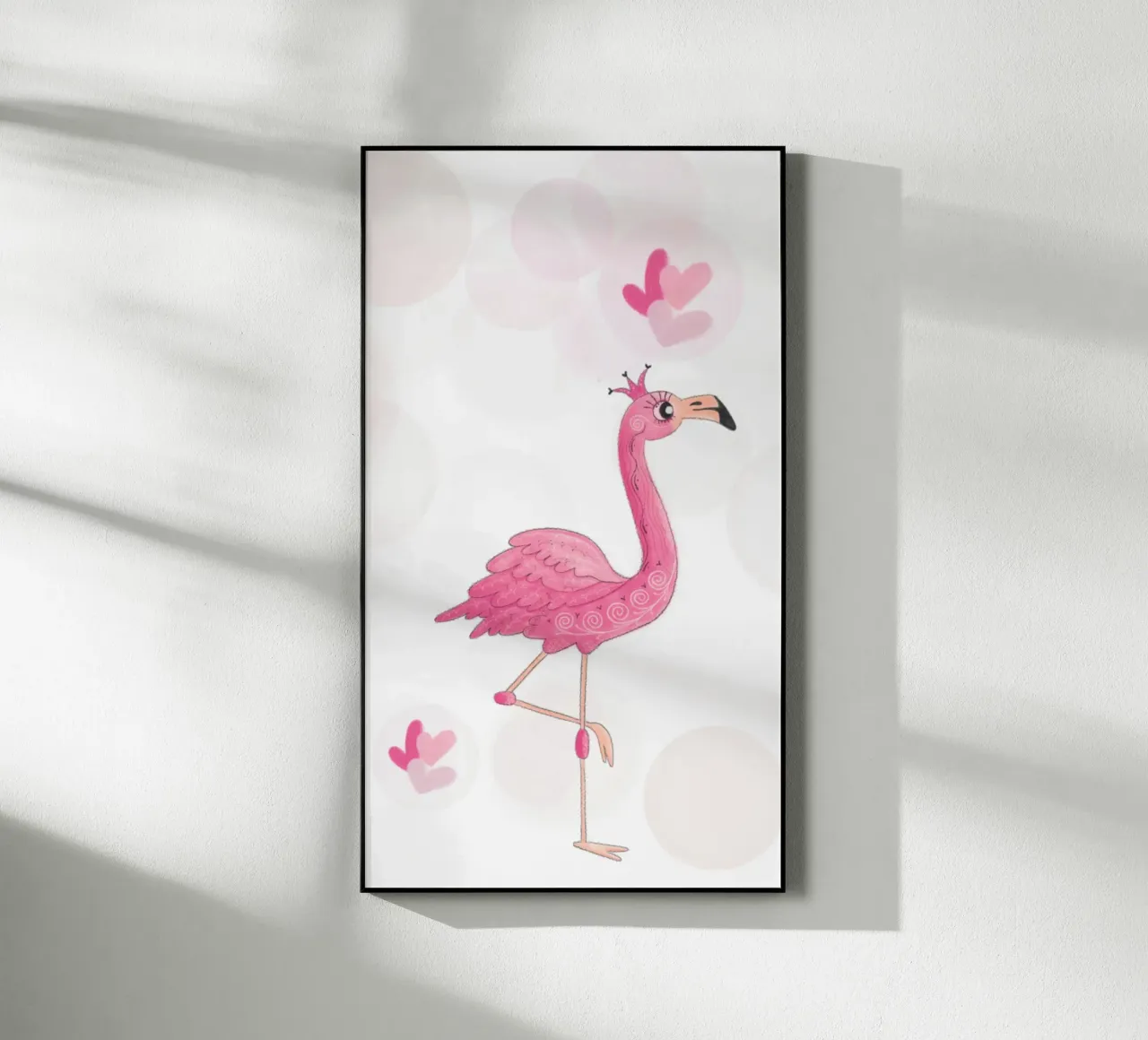 Flamingo plexiglass da Inge Hauser Illustration