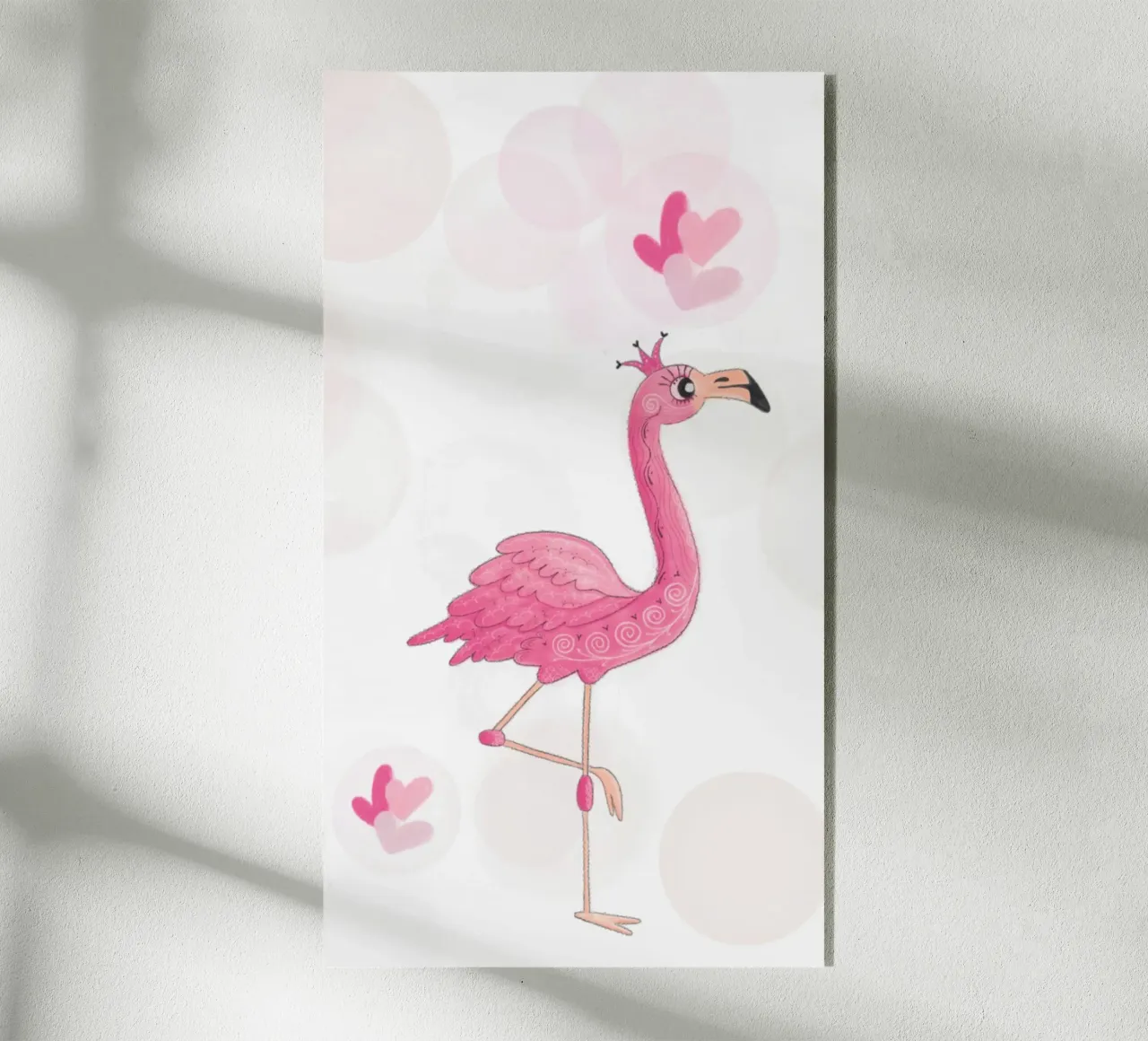 Flamingo plexiglass da Inge Hauser Illustration