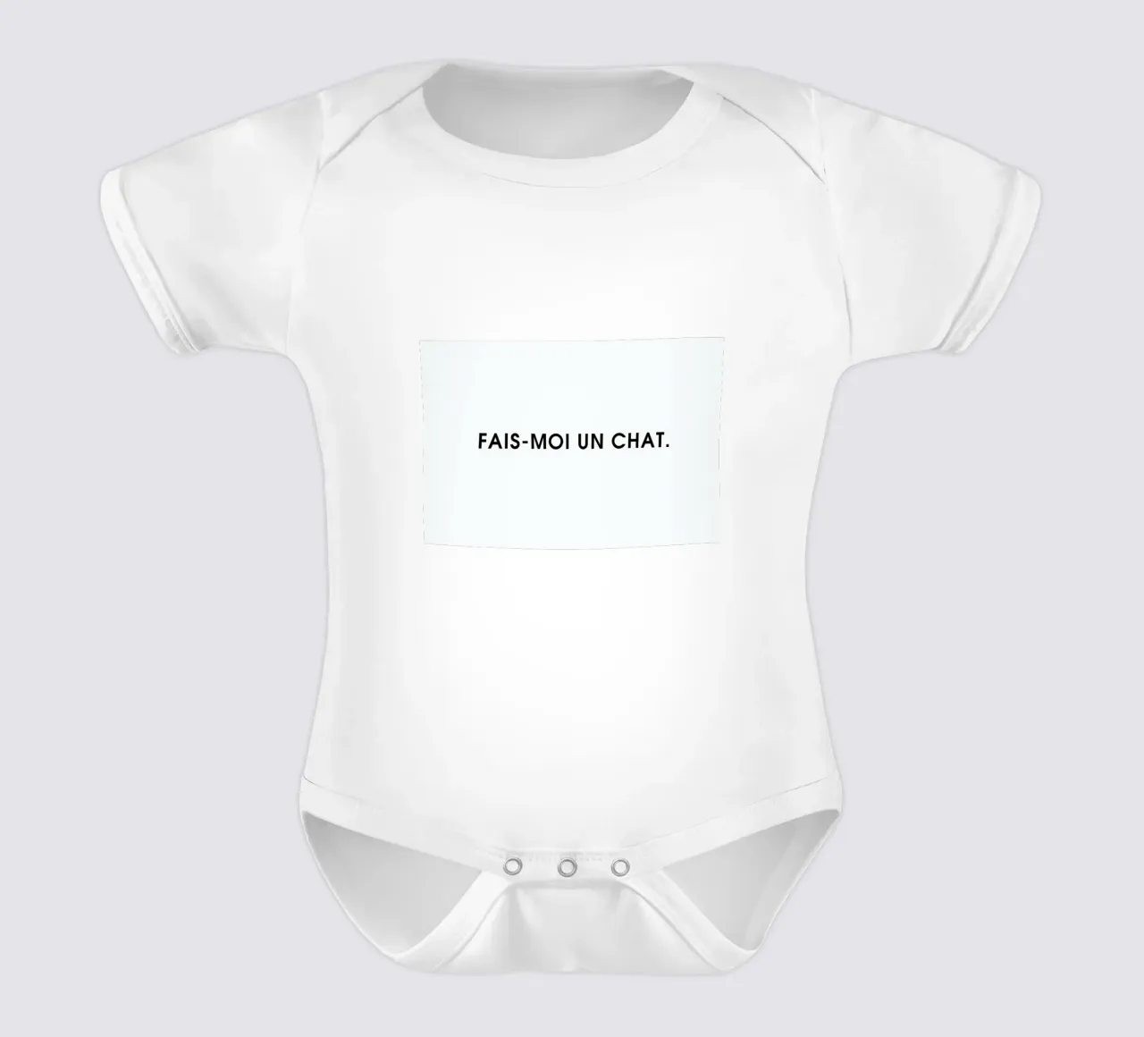 Fais-moi un chat - White body neonato maniche corte da Intertitres