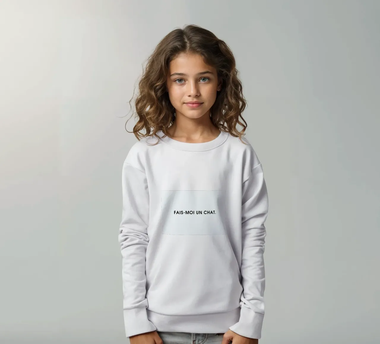 Fais-moi un chat - White felpa bambino da Intertitres