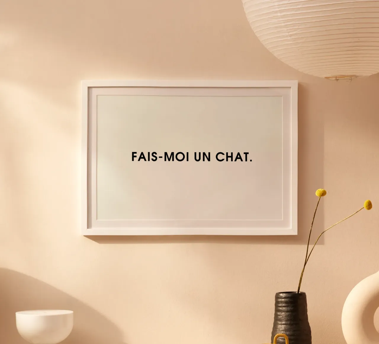 Fais-moi un chat - White poster da Intertitres