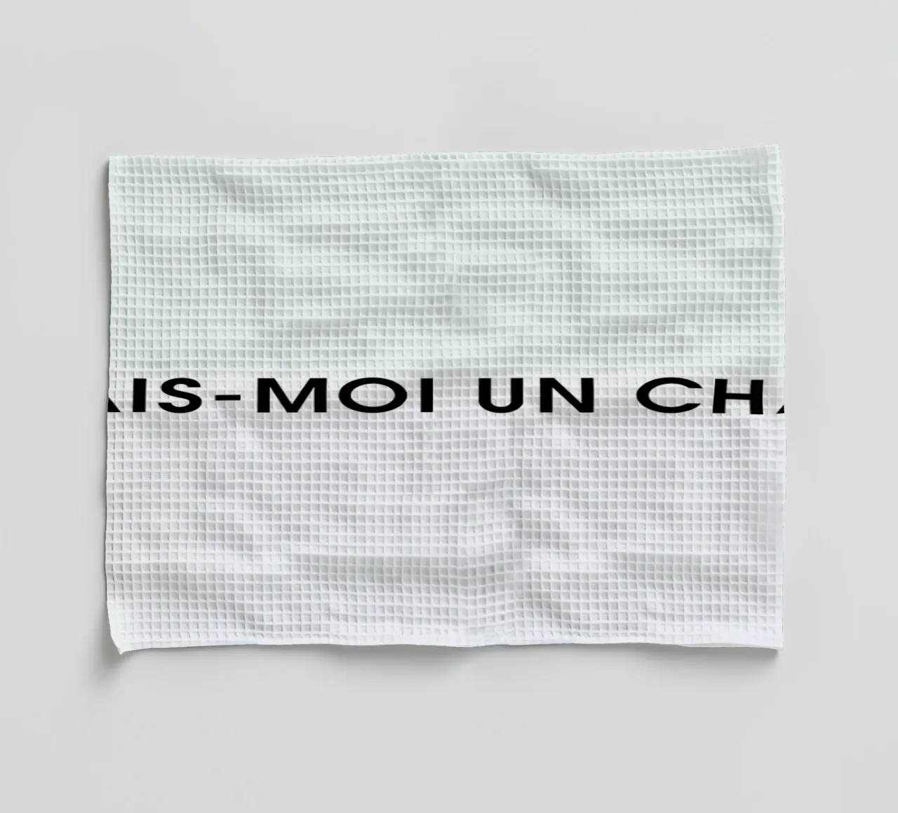 Fais-moi un chat - White canovaccio da cucina da Intertitres