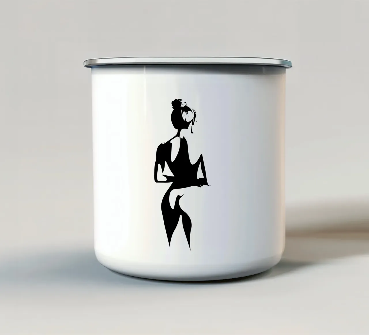 Ombra Nuda - 53 figure tazza in smalto da Addillum