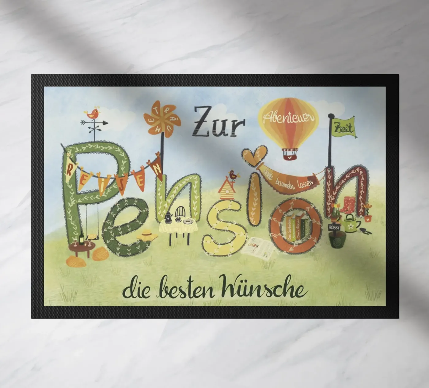 ZUR PENSION zerbino da Inge Hauser Illustration