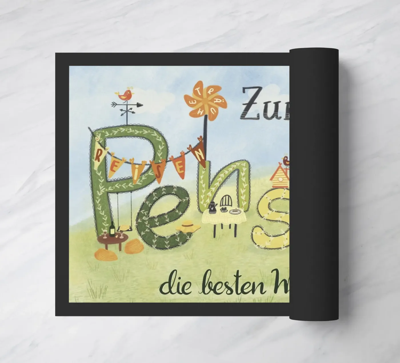 ZUR PENSION zerbino da Inge Hauser Illustration