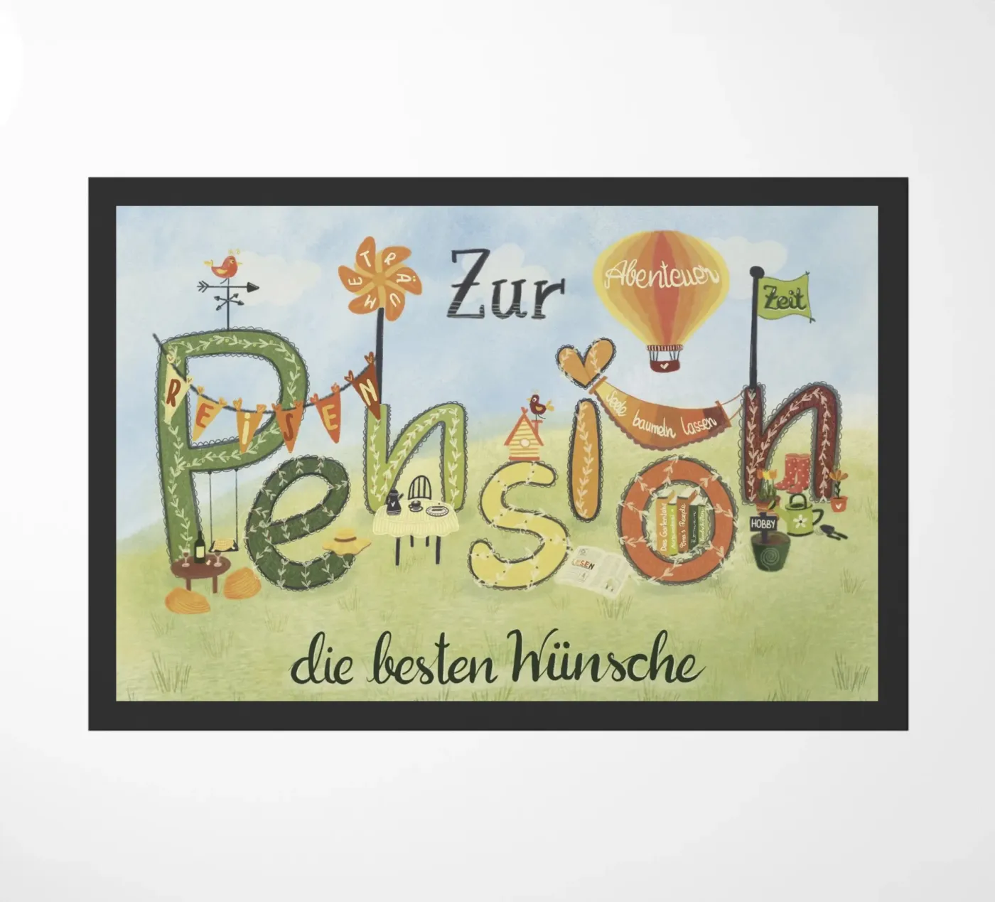 ZUR PENSION zerbino da Inge Hauser Illustration