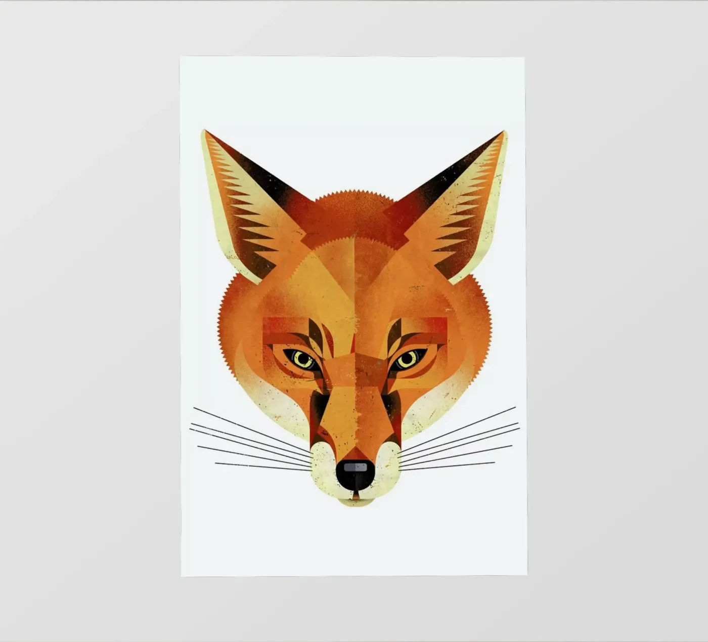 Fuchs backlit folie van Dieter Braun