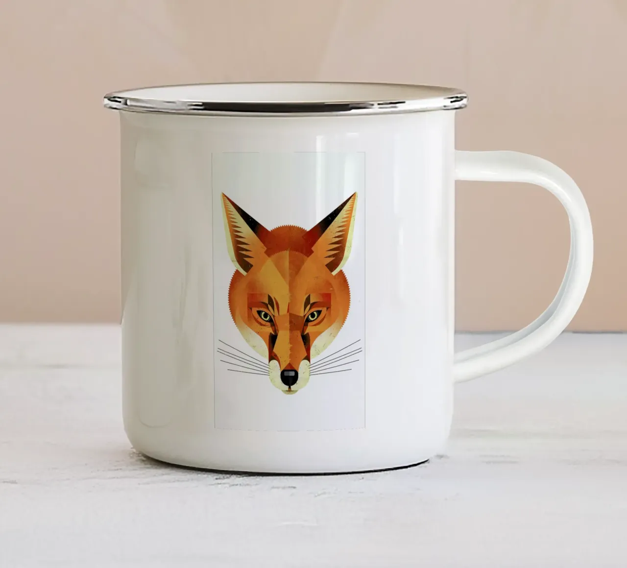 Fuchs tazza in smalto da Dieter Braun