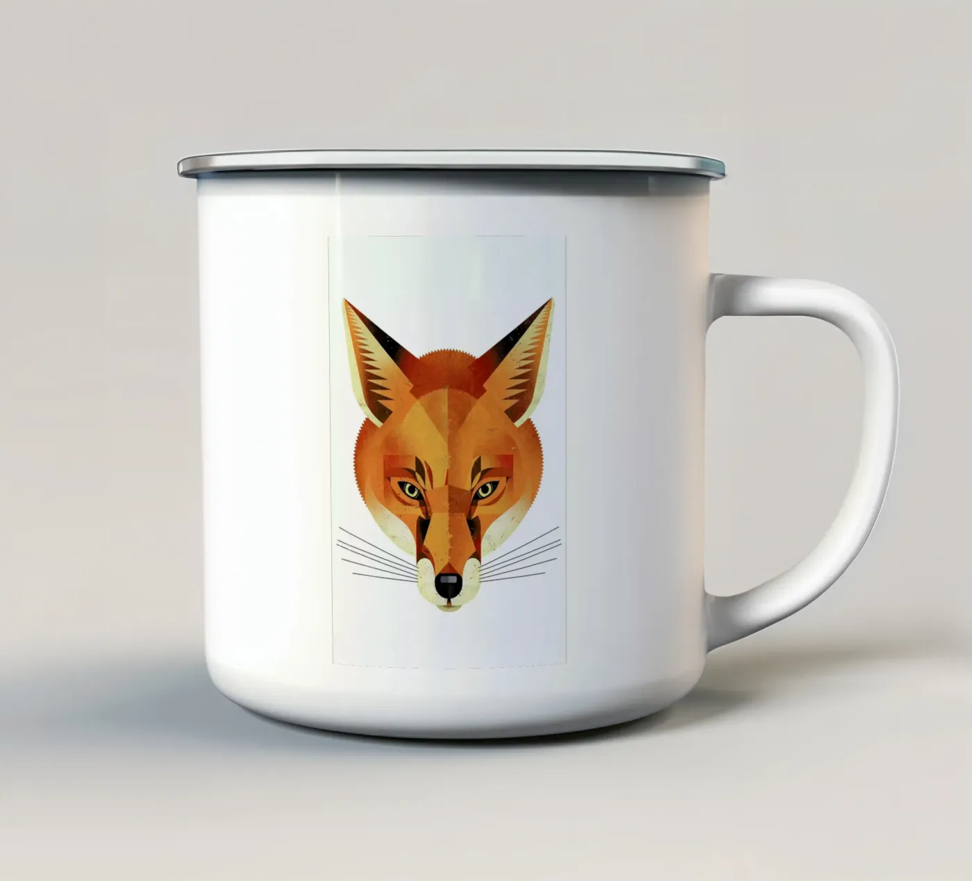 Fuchs emaille mok van Dieter Braun