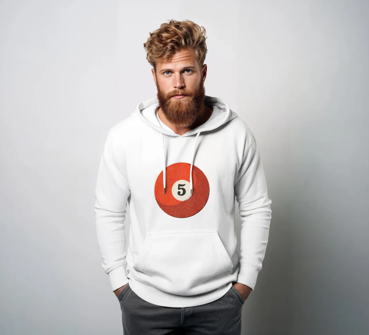 BALLS - Billiards - Ball 5 felpa con cappuccio da DANIEL COULMANN