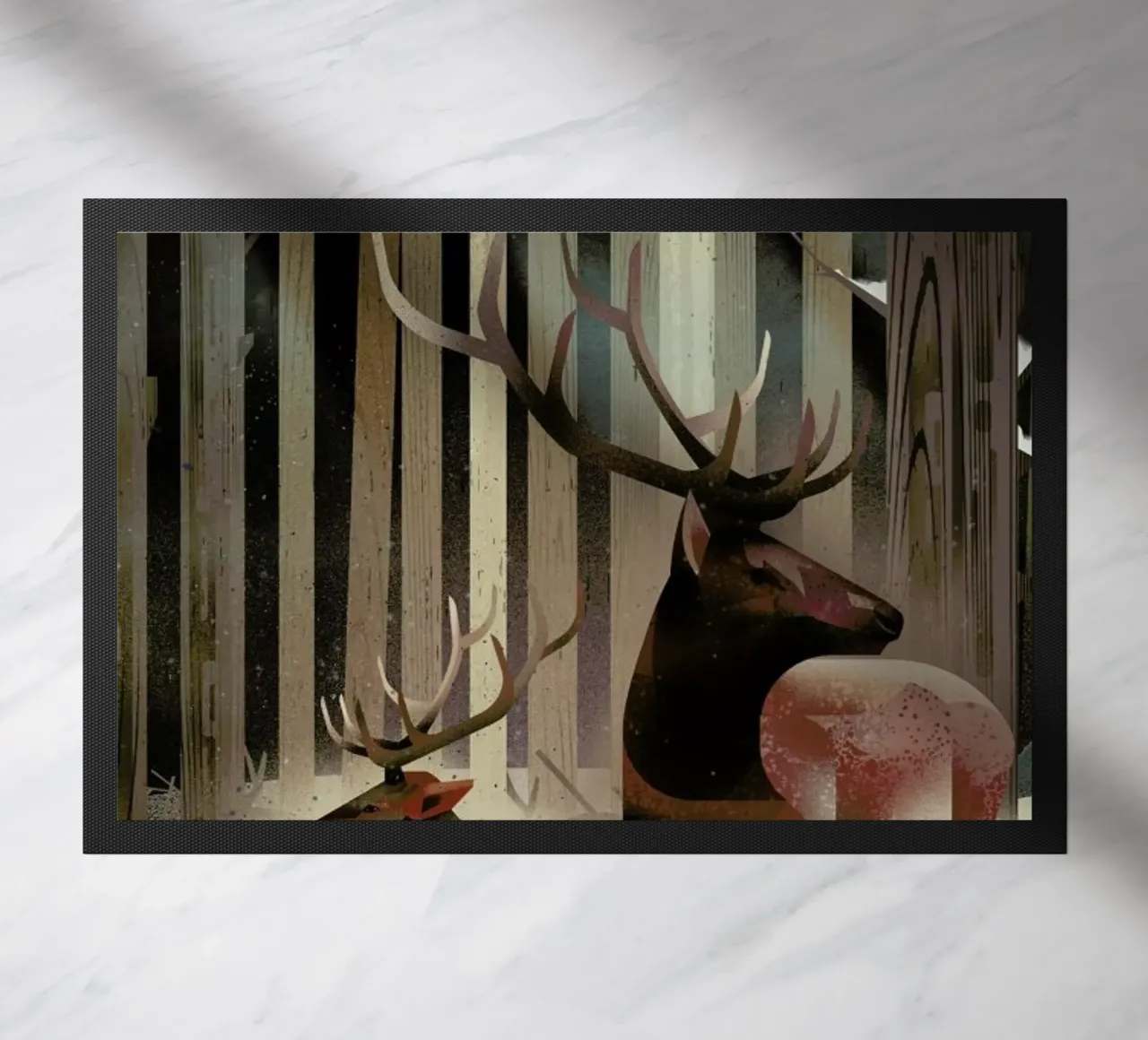 Wapiti doormat by Dieter Braun