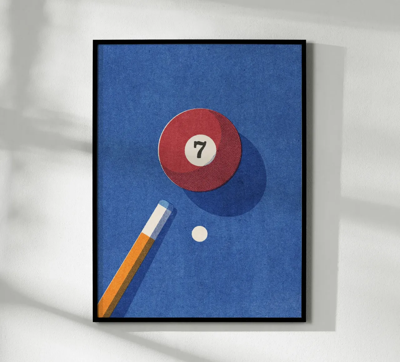 BALLS - Billiards - Ball 7 poster con telaio in plastica da DANIEL COULMANN