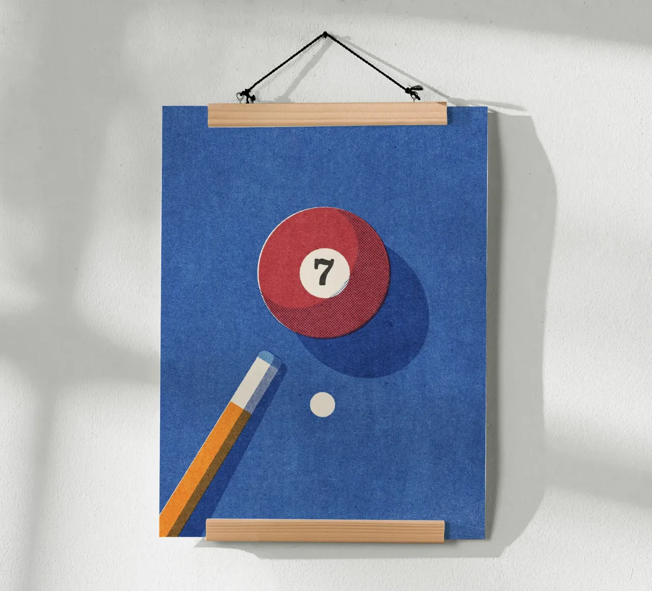 BALLS - Billiards - Ball 7 poster con telaio in plastica da DANIEL COULMANN