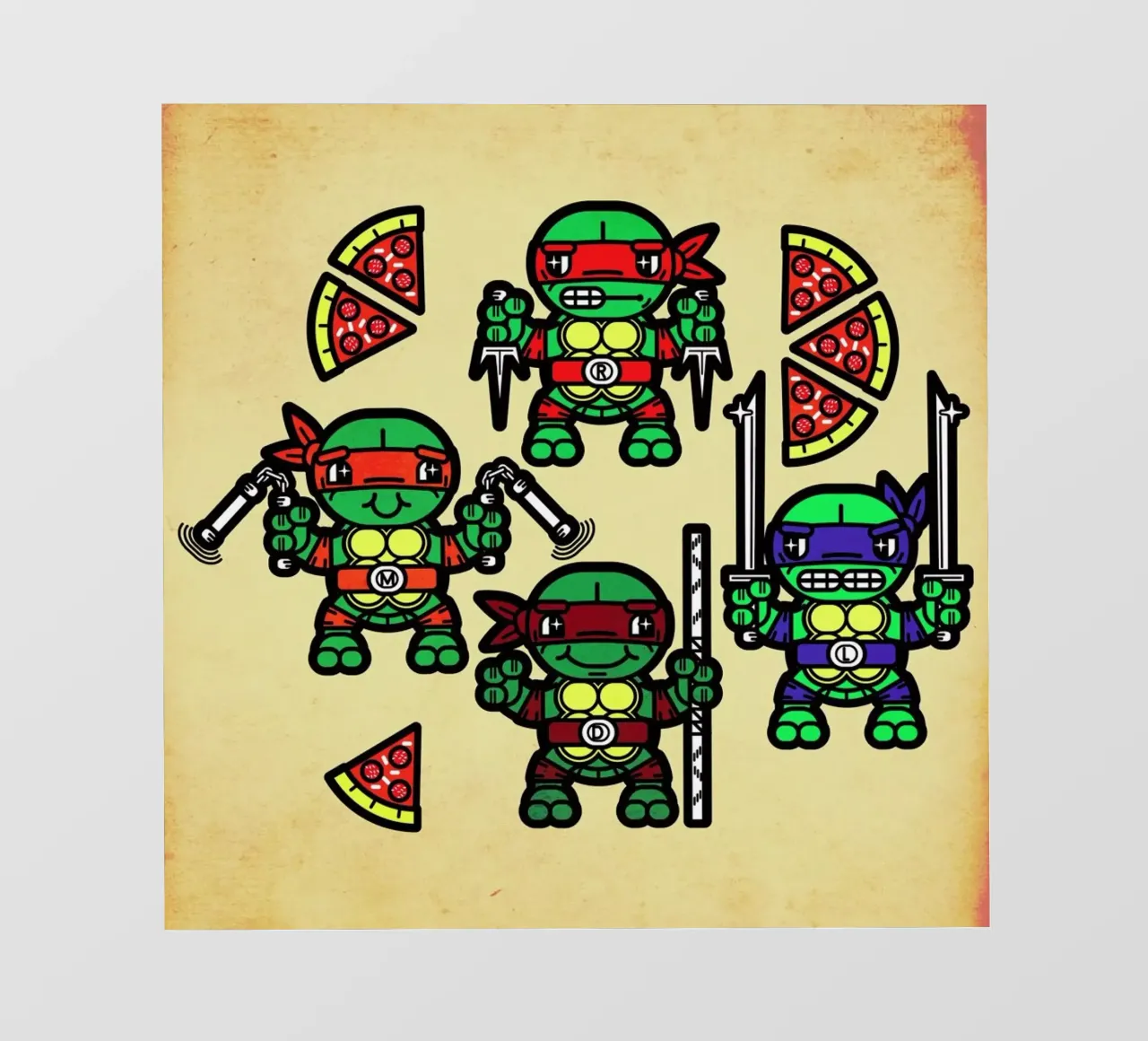 Pizza Party pellicola backlit da Chobopop