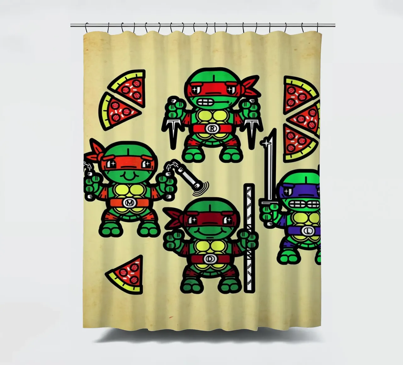 Pizza Party tenda da doccia da Chobopop