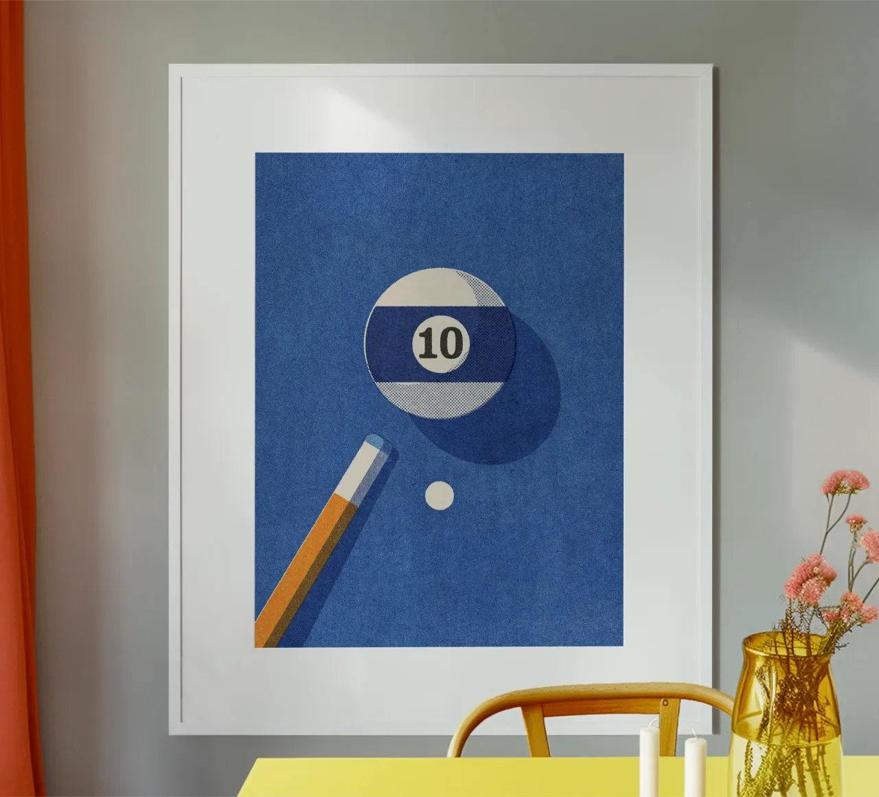 BALLS - Billiards - Ball 10 poster da DANIEL COULMANN