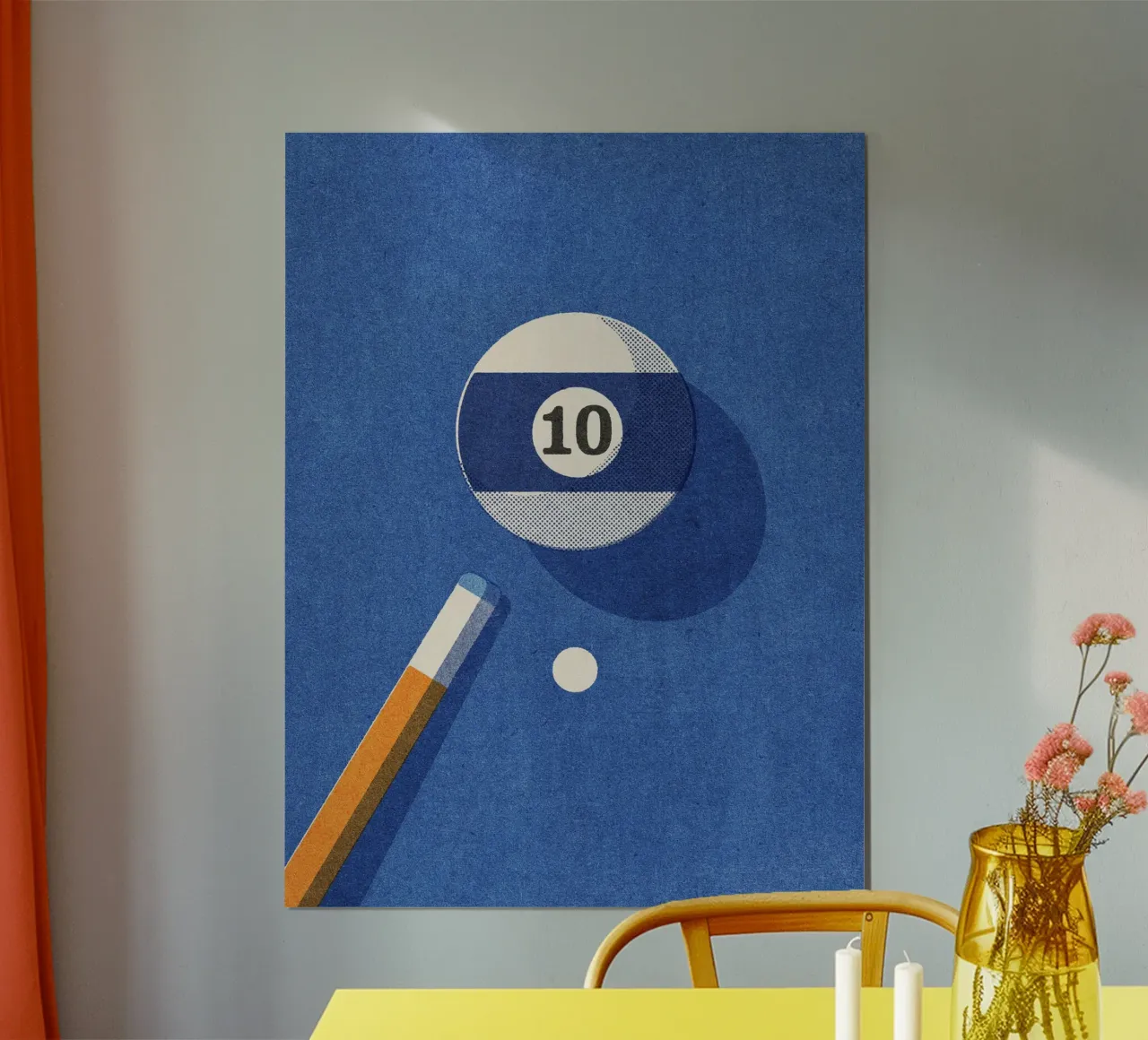 BALLS - Billiards - Ball 10 poster da DANIEL COULMANN