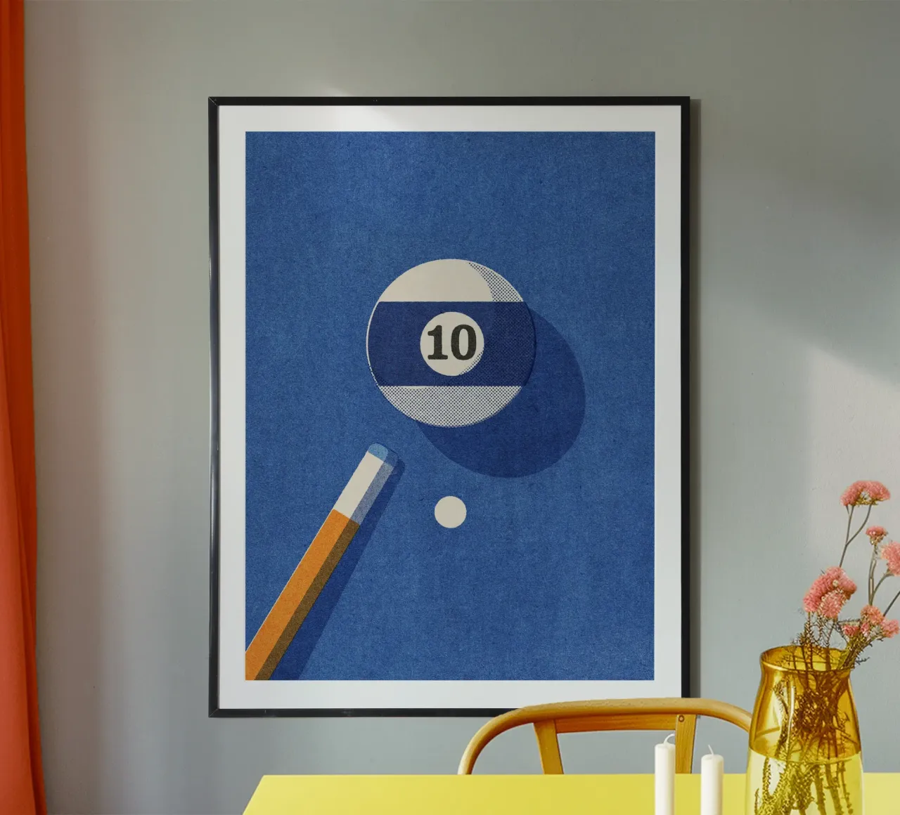 BALLS - Billiards - Ball 10 poster da DANIEL COULMANN
