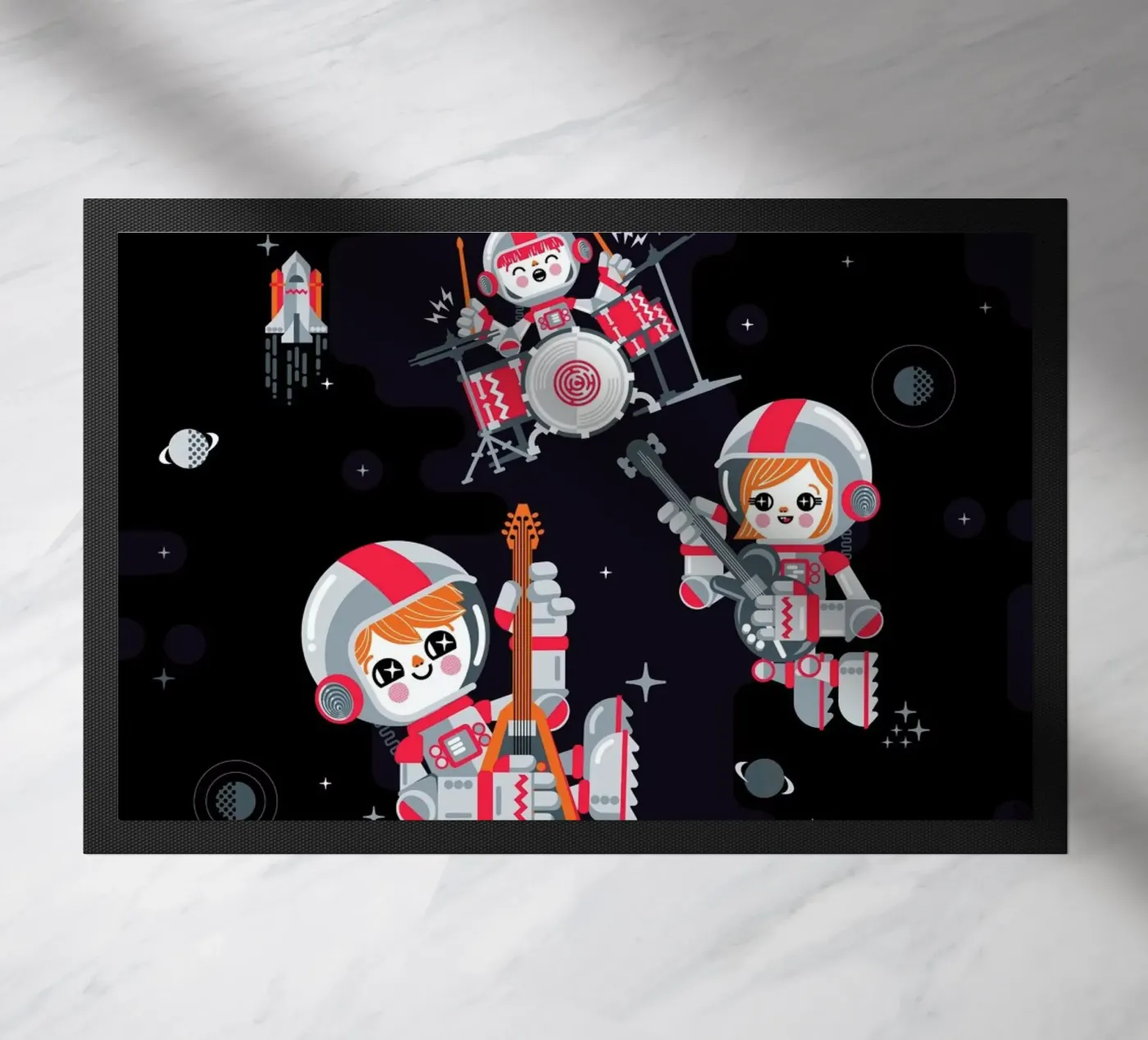 Space Rock deurmat van Chobopop
