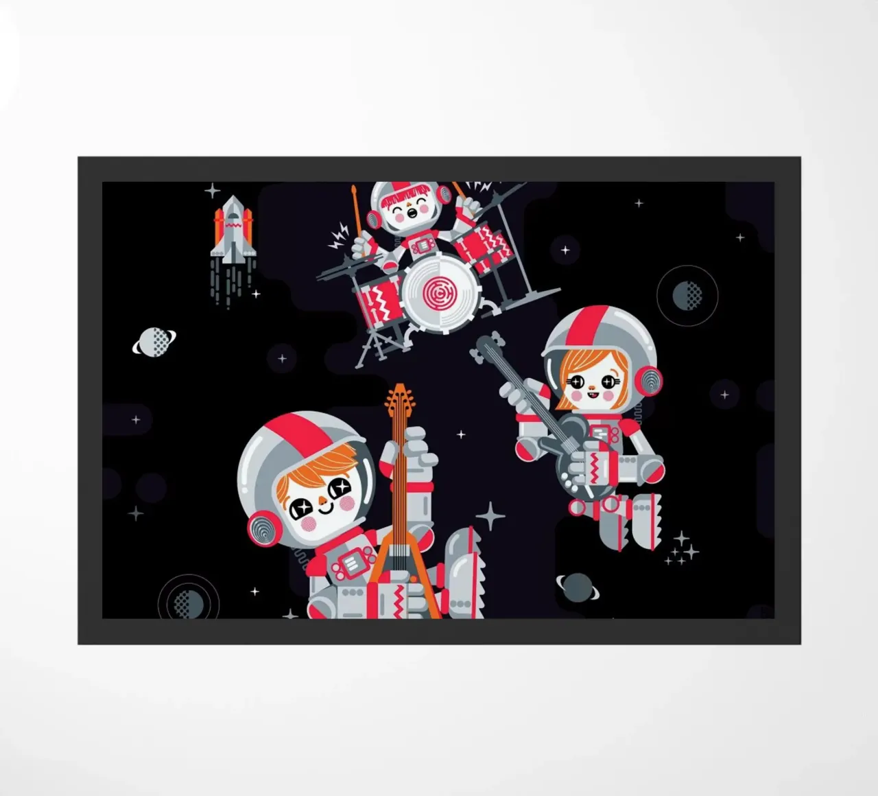 Space Rock doormat by Chobopop