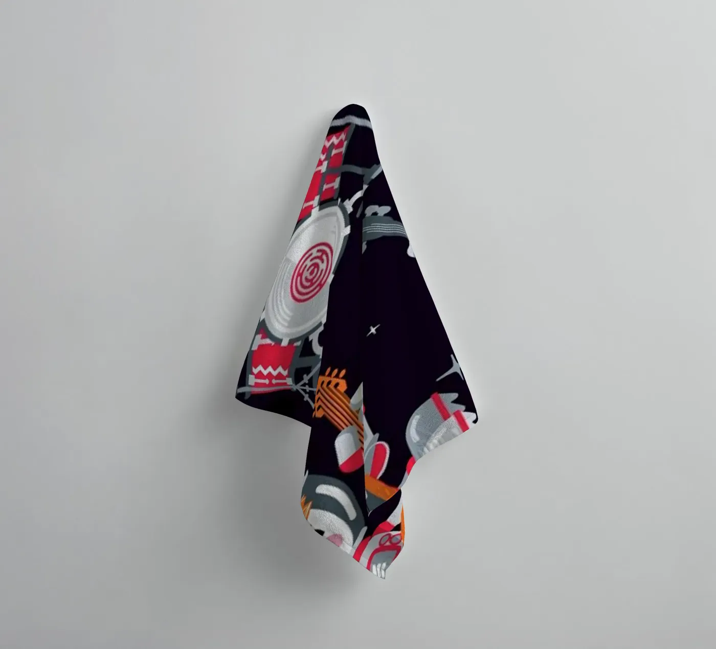 Space Rock badhanddoek van Chobopop