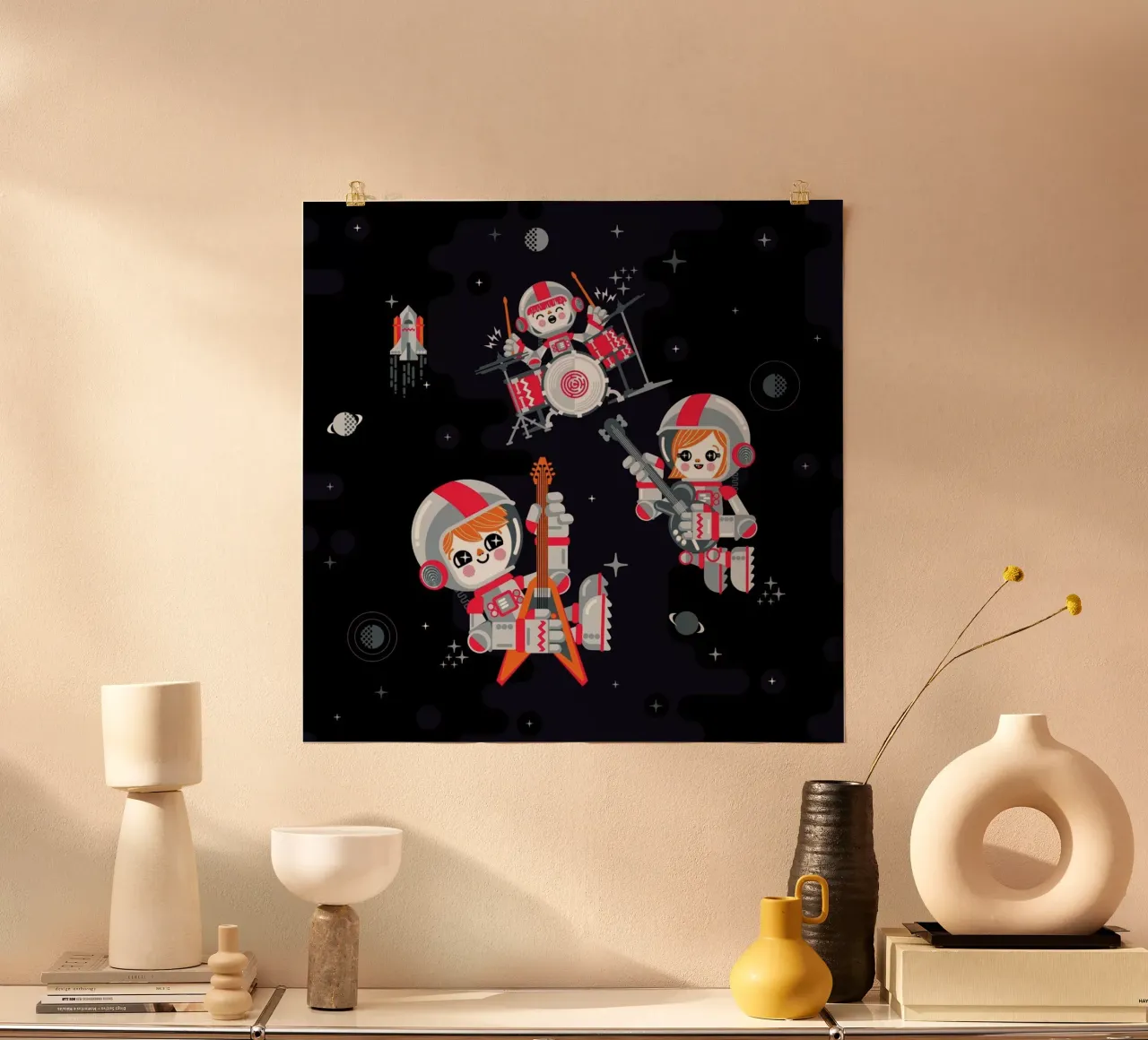 Space Rock poster by Chobopop