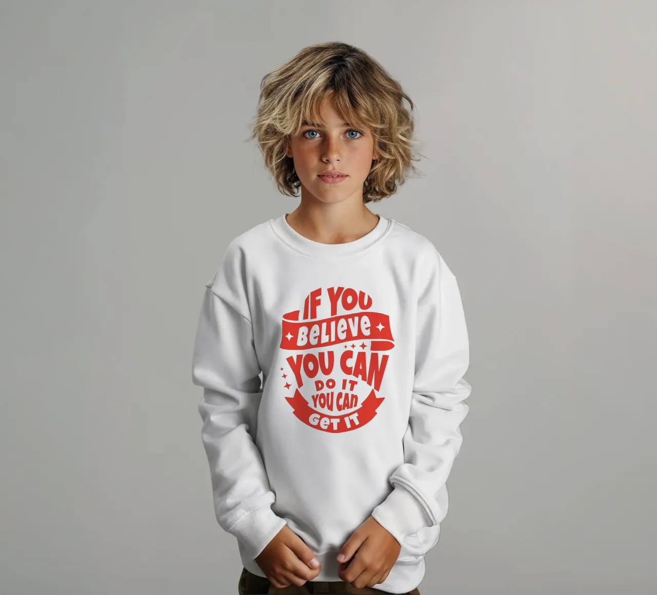Si crees, puedes hacerlo sudadera para niño de Gunawan Rb