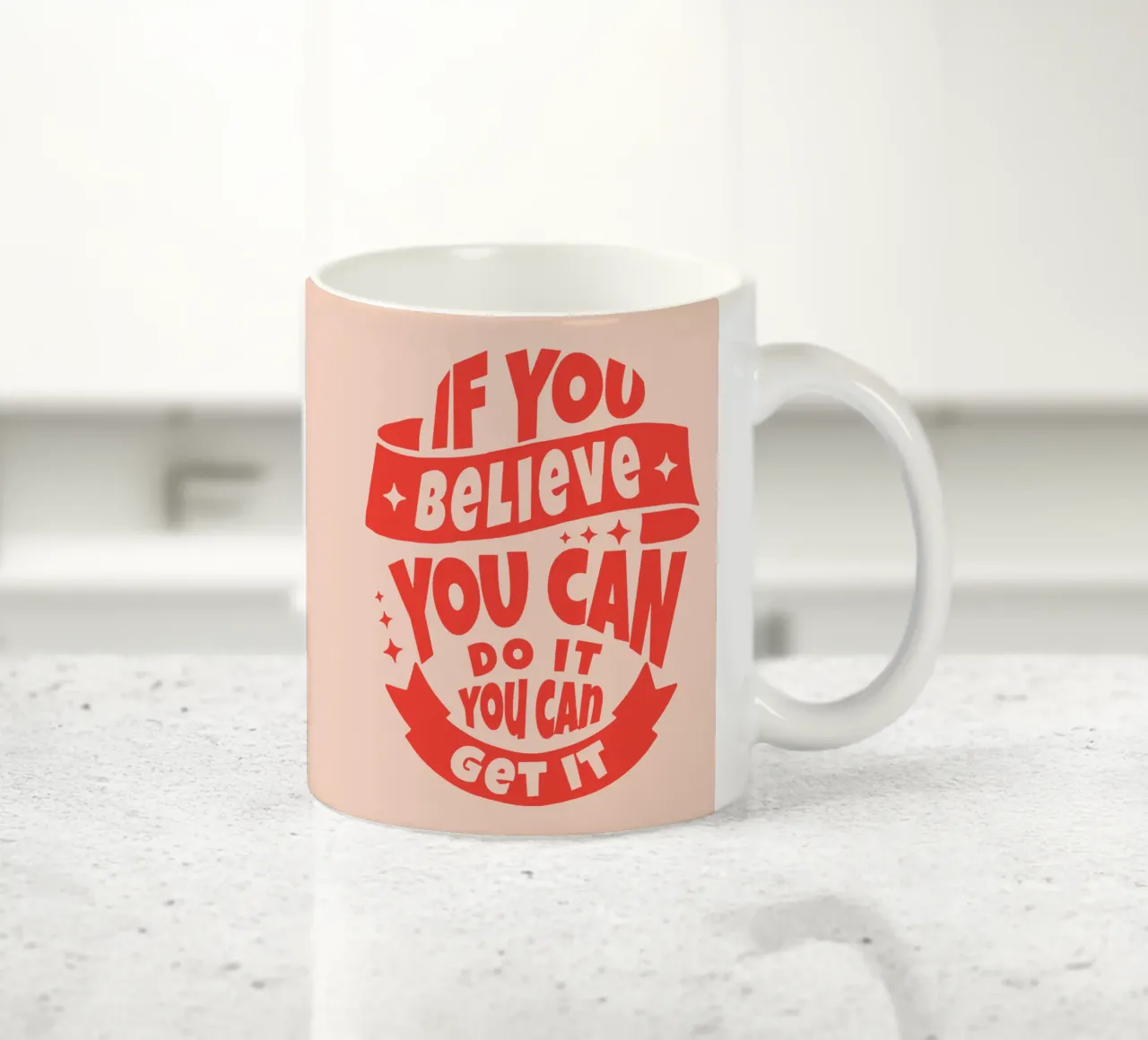 If You Believe , You can do it ceramic mug by Gunawan Rb