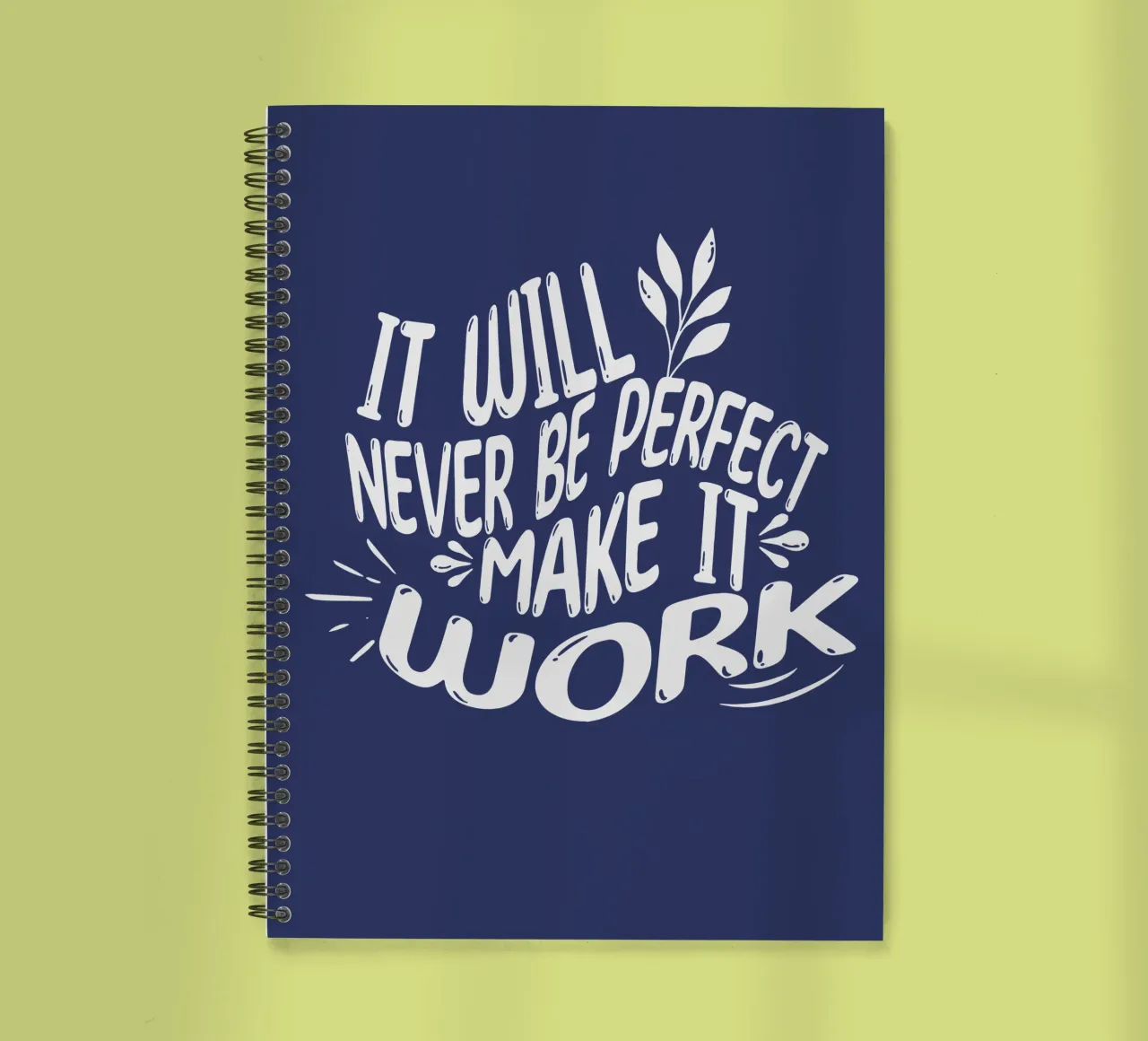it Will Never be Perfect spiral notebook by Gunawan Rb