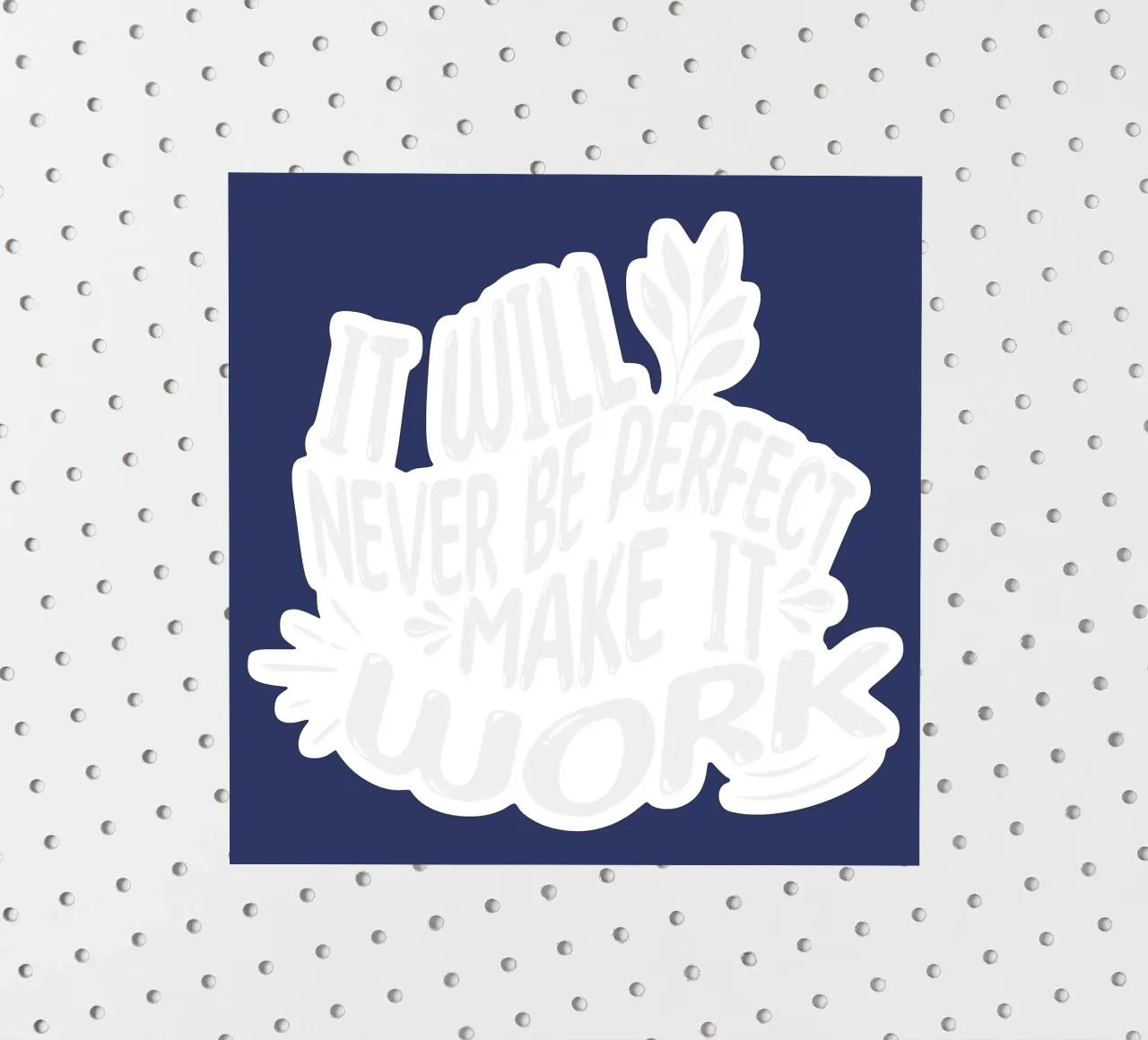 it Will Never be Perfect sticker by Gunawan Rb