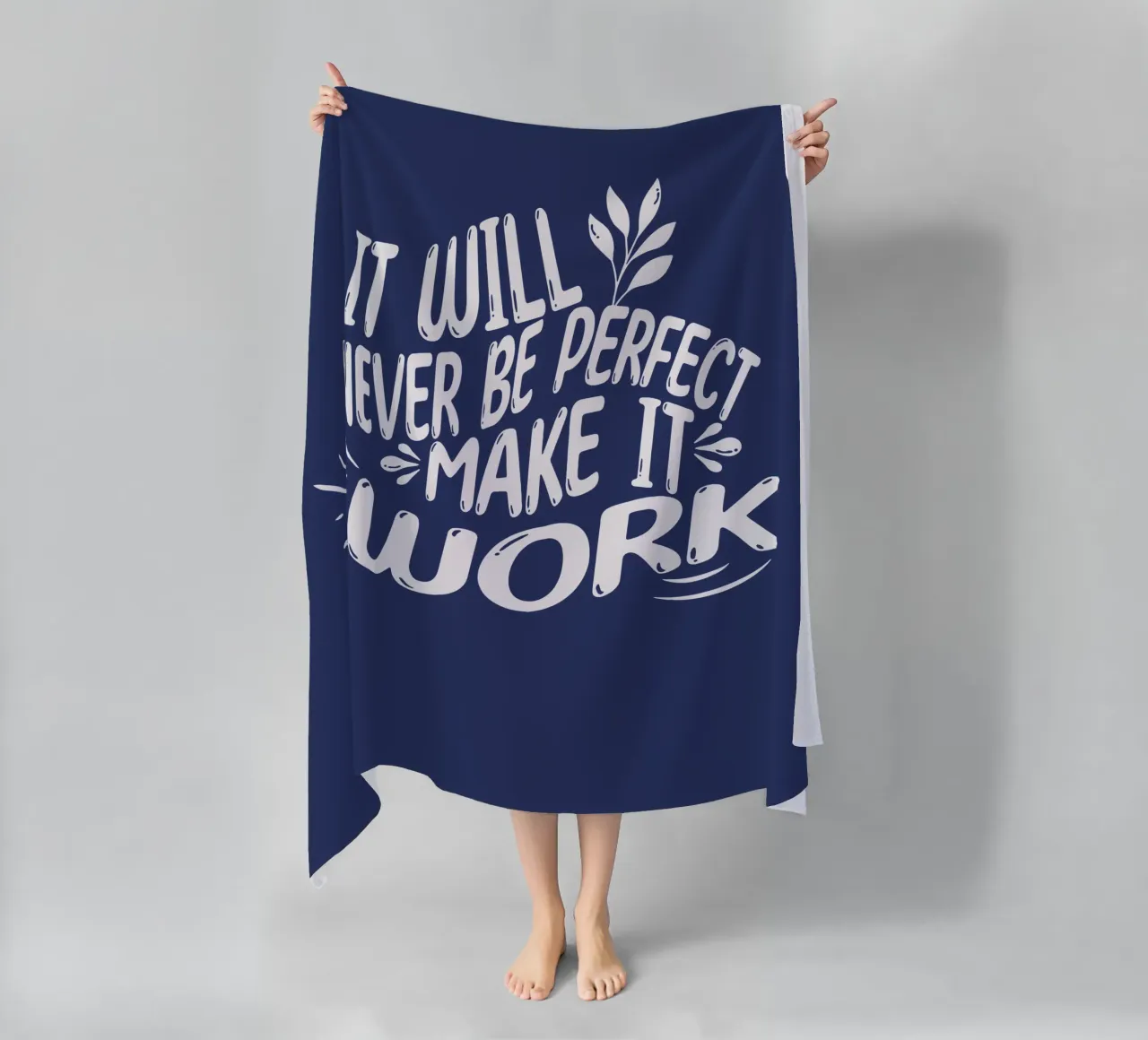 it Will Never be Perfect beach towel by Gunawan Rb
