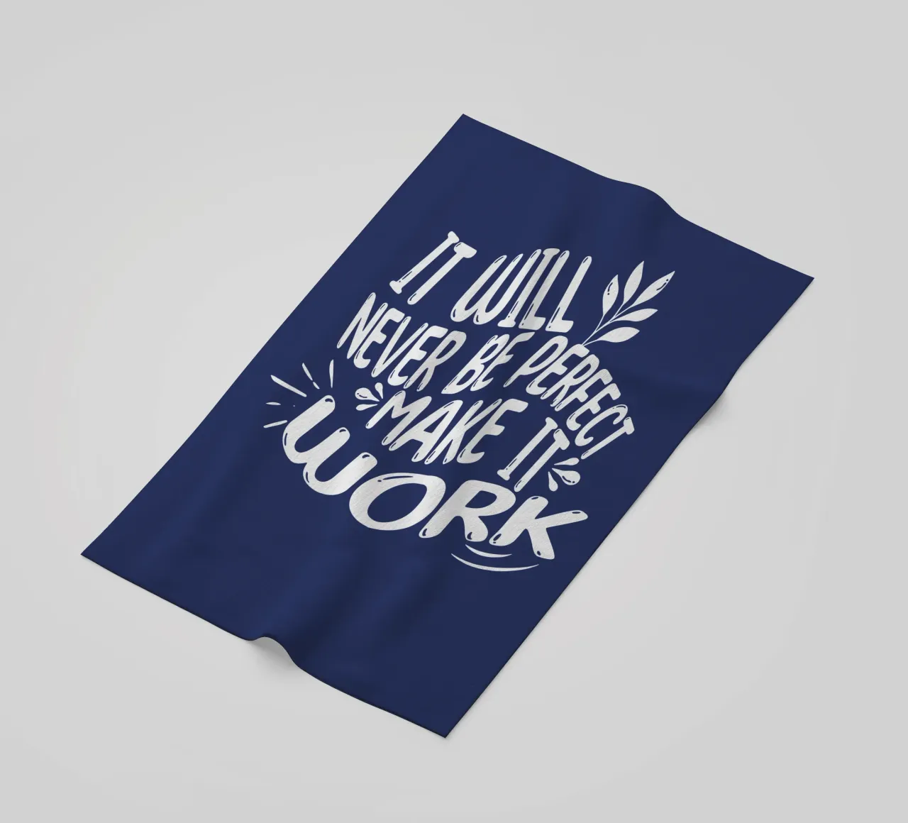 it Will Never be Perfect beach towel by Gunawan Rb