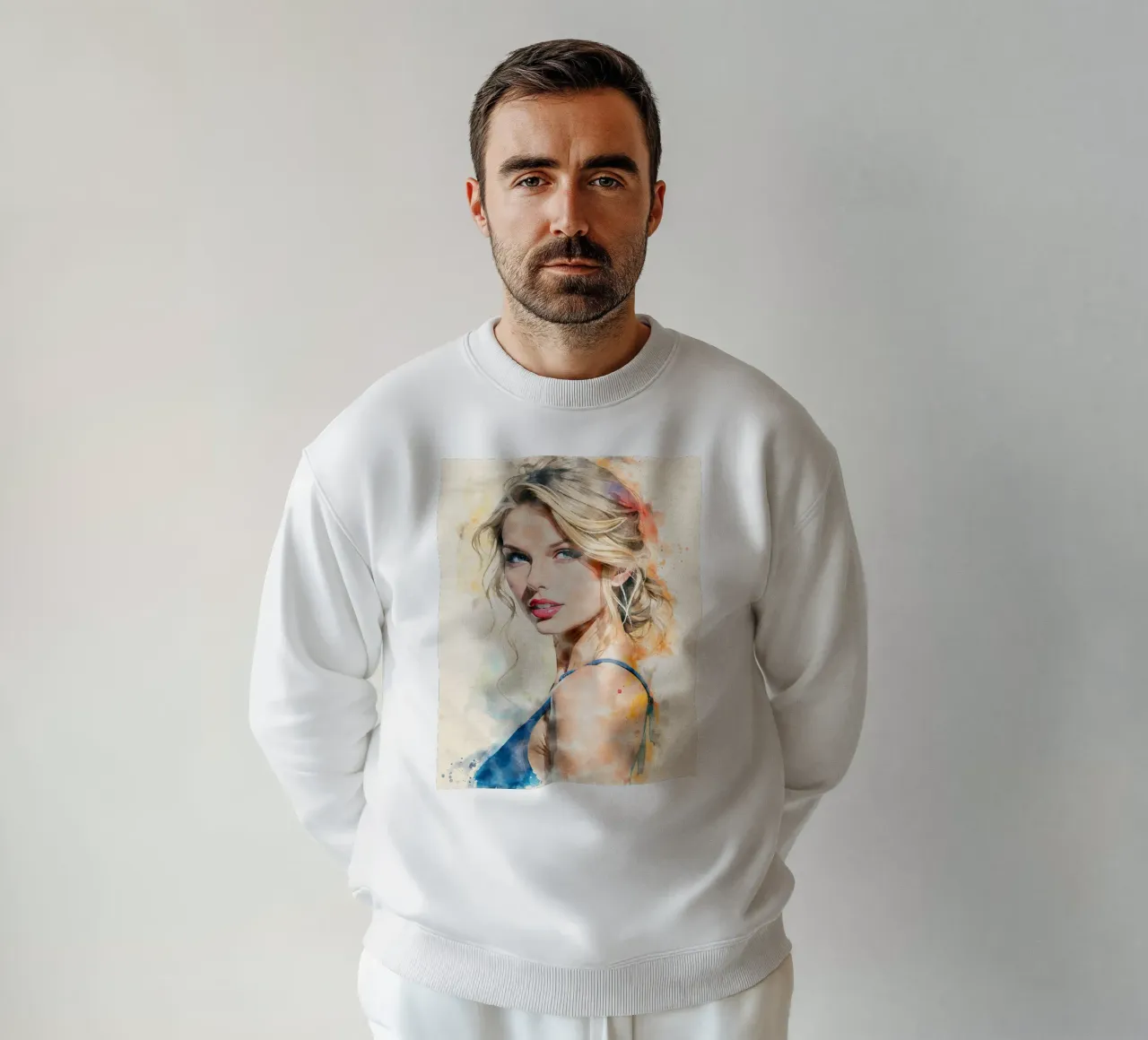 taylor swift in acquerello felpa da 🎁 NOBELART