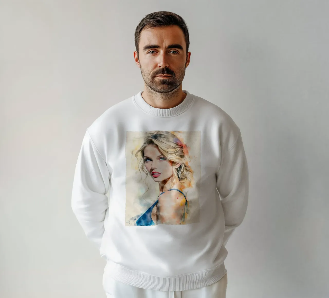 taylor swift in acquerello felpa da ARTVI-SHOP
