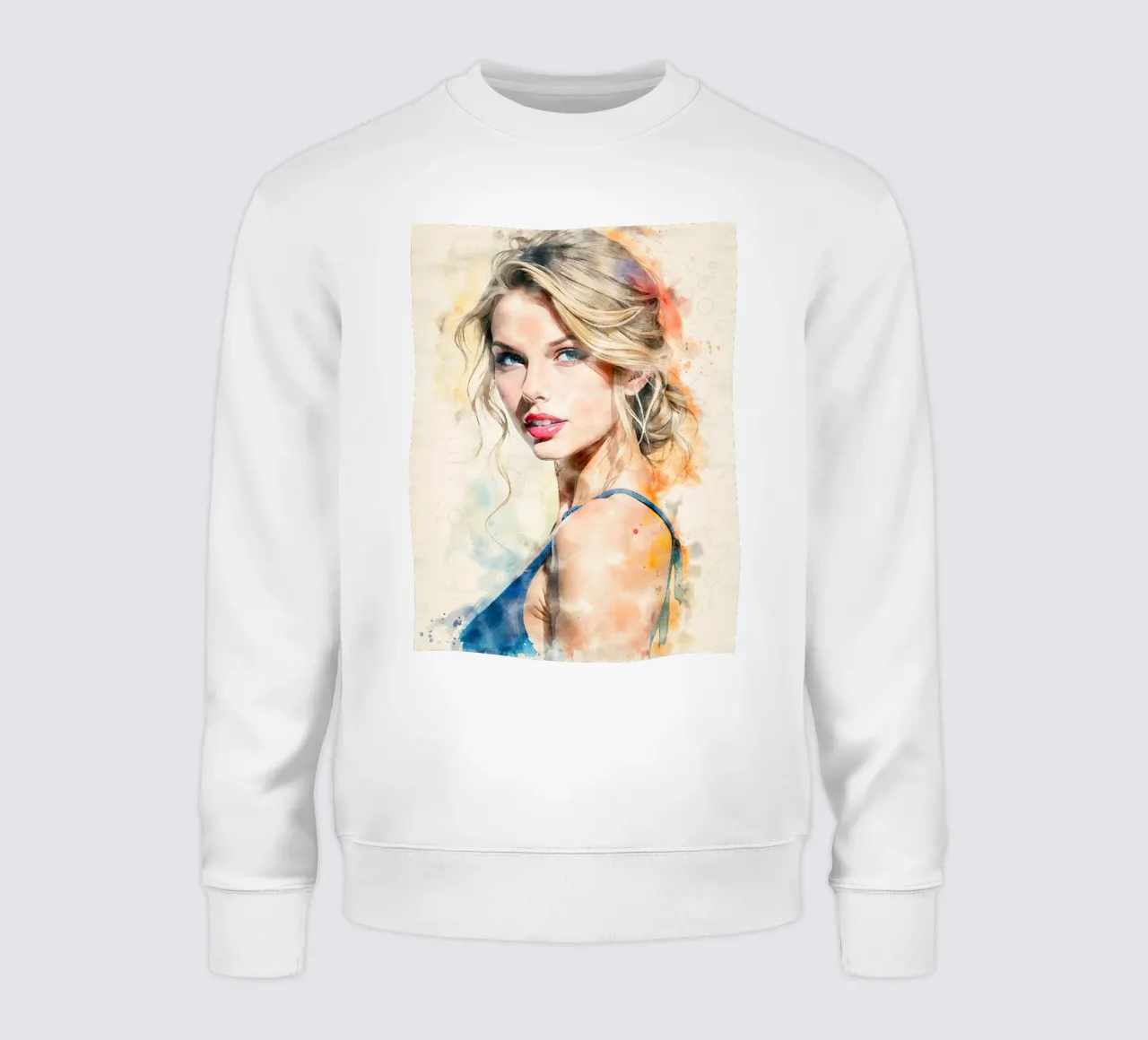 taylor swift in acquerello felpa da 🎁 NOBELART