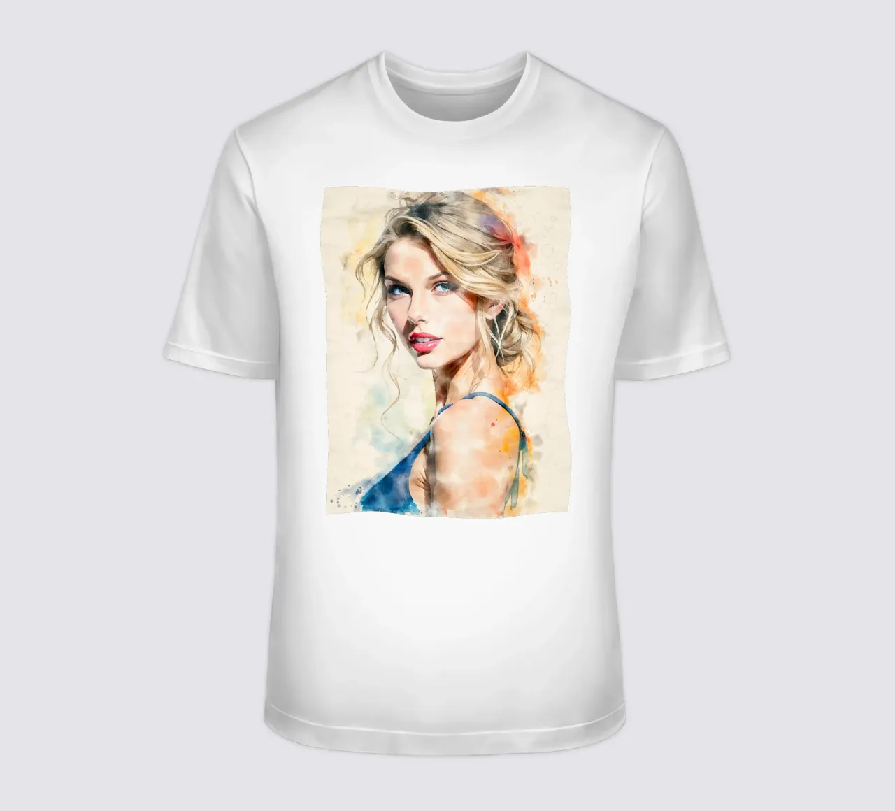 taylor swift in acquerello t-shirt da 🎁 NOBELART