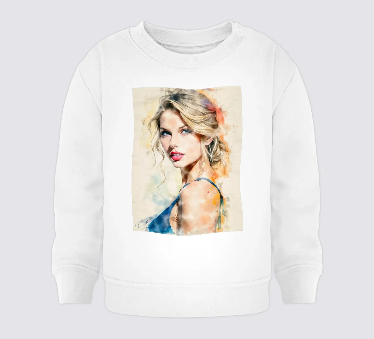 taylor swift in acquerello felpa neonato da ARTVI-SHOP