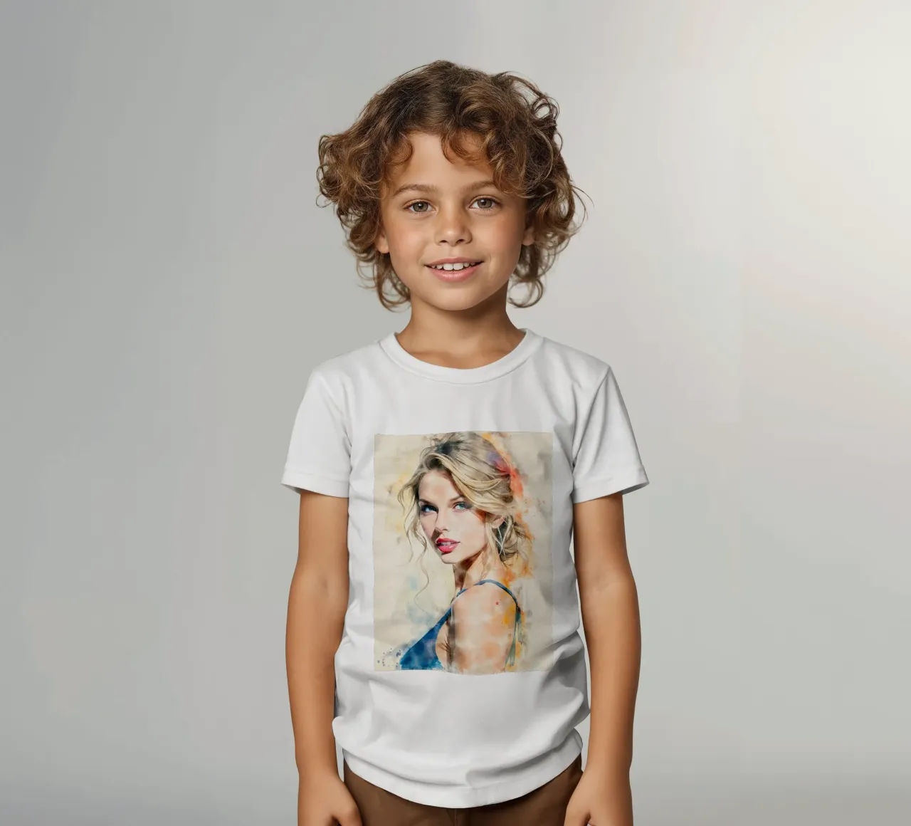 taylor swift in acquerello t-shirt bambini da ARTVI-SHOP