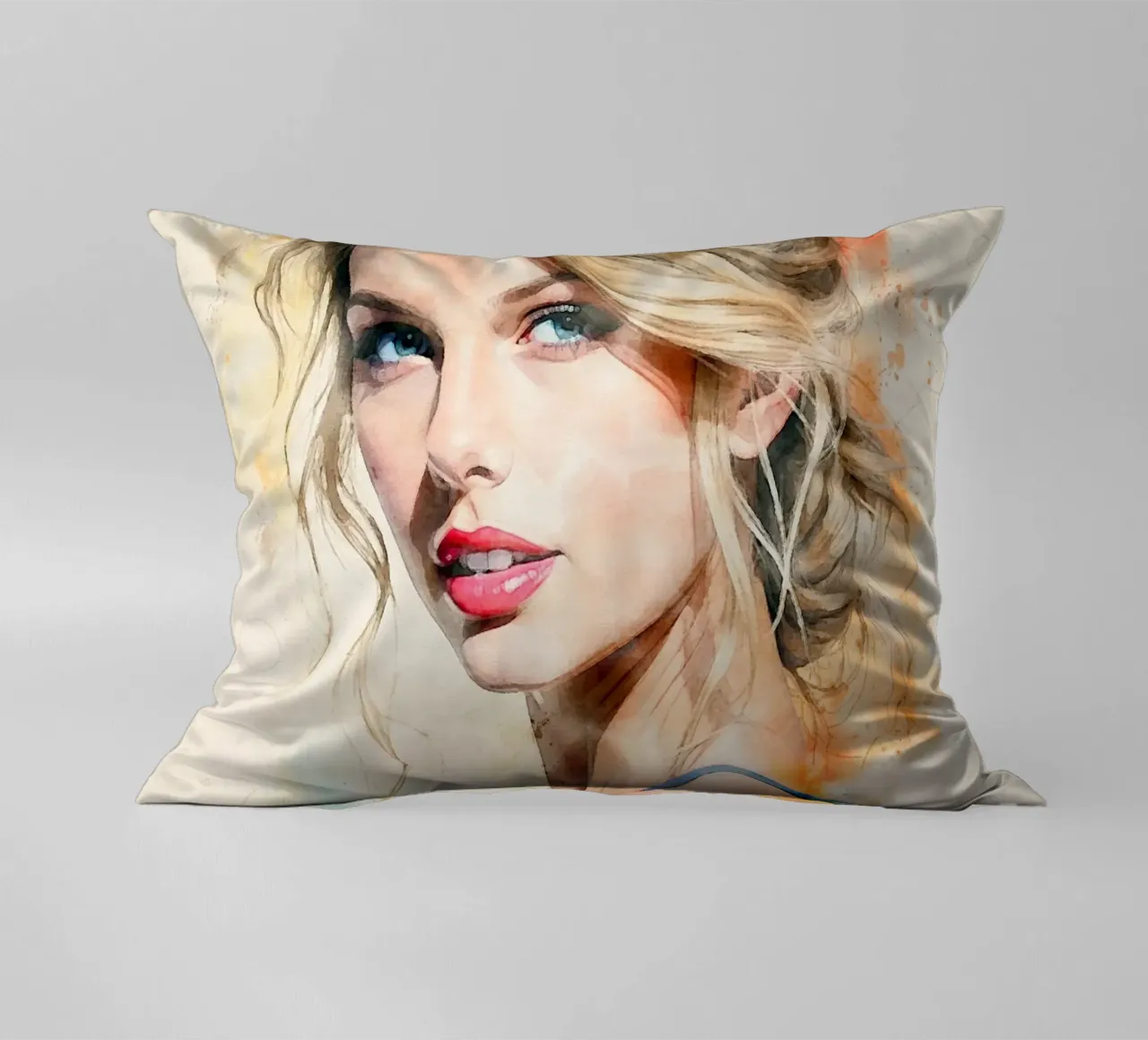 taylor swift in acquerello cuscino da ARTVI-SHOP