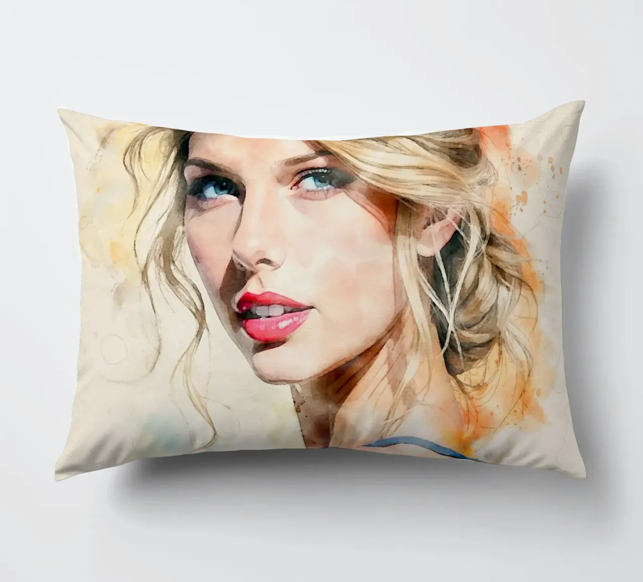 taylor swift in acquerello cuscino da ARTVI-SHOP