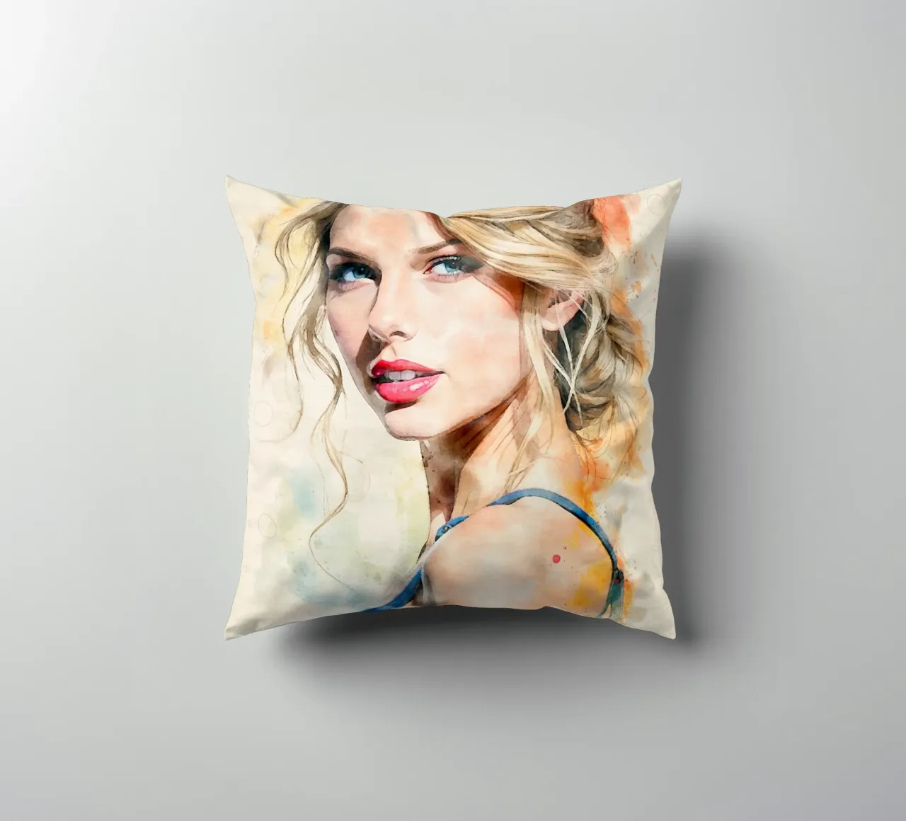 taylor swift in acquerello cuscino da 🎁 NOBELART