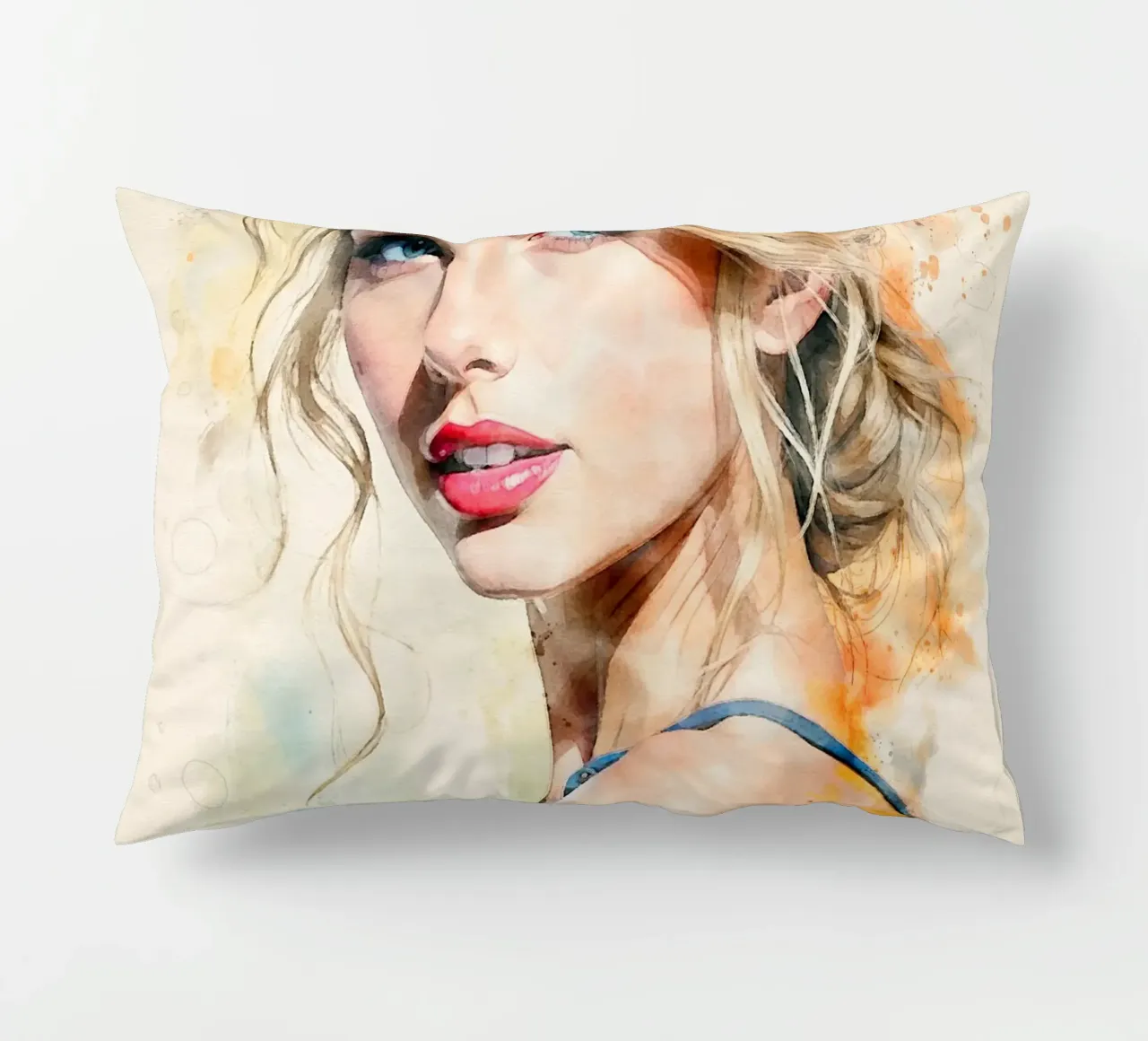 taylor swift in acquerello cuscino da 🎁 NOBELART